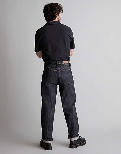 Vintage Relaxed Straight Jeans in Raw Indigo Wash