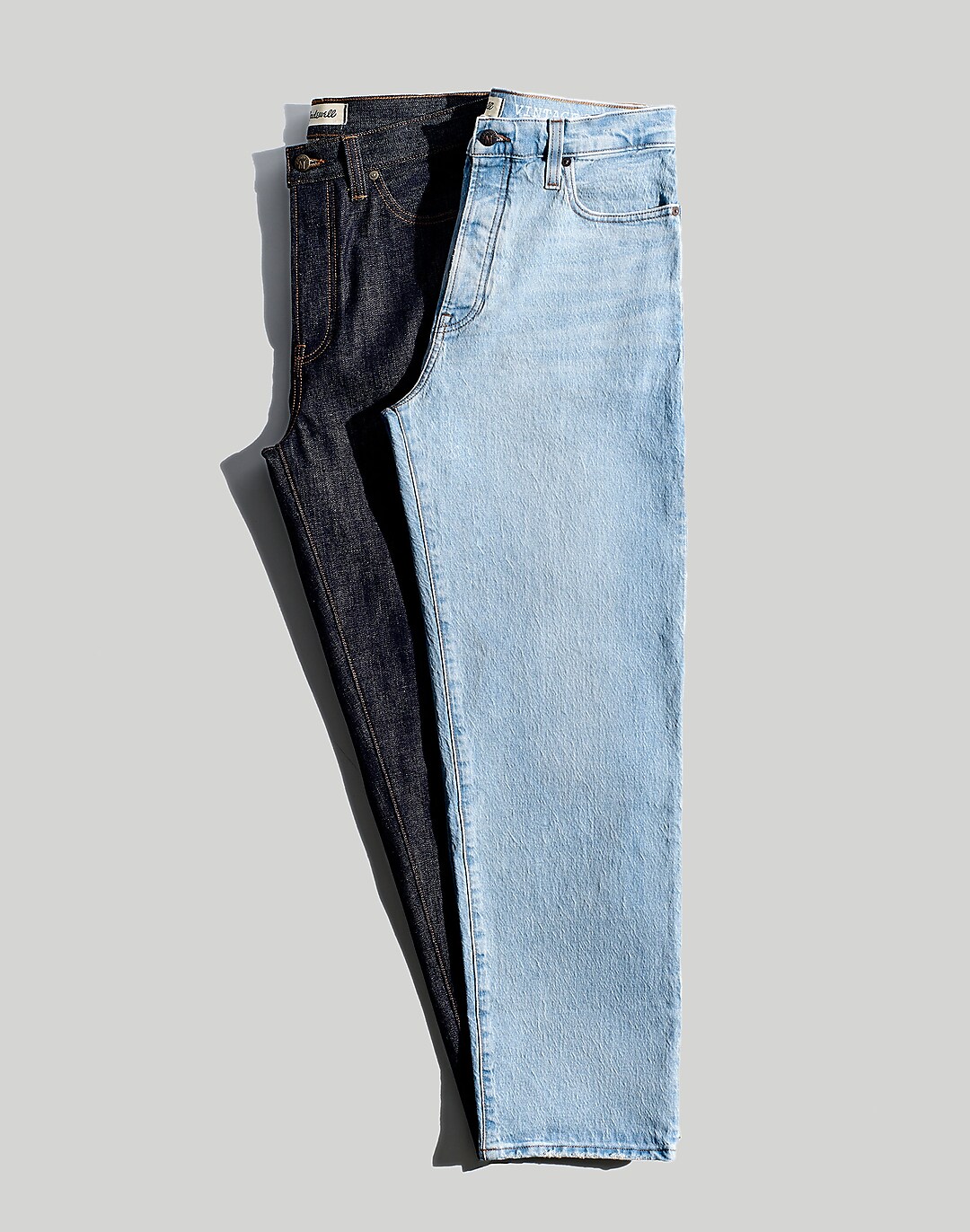in Indigo Jeans Raw Relaxed Vintage Straight Wash