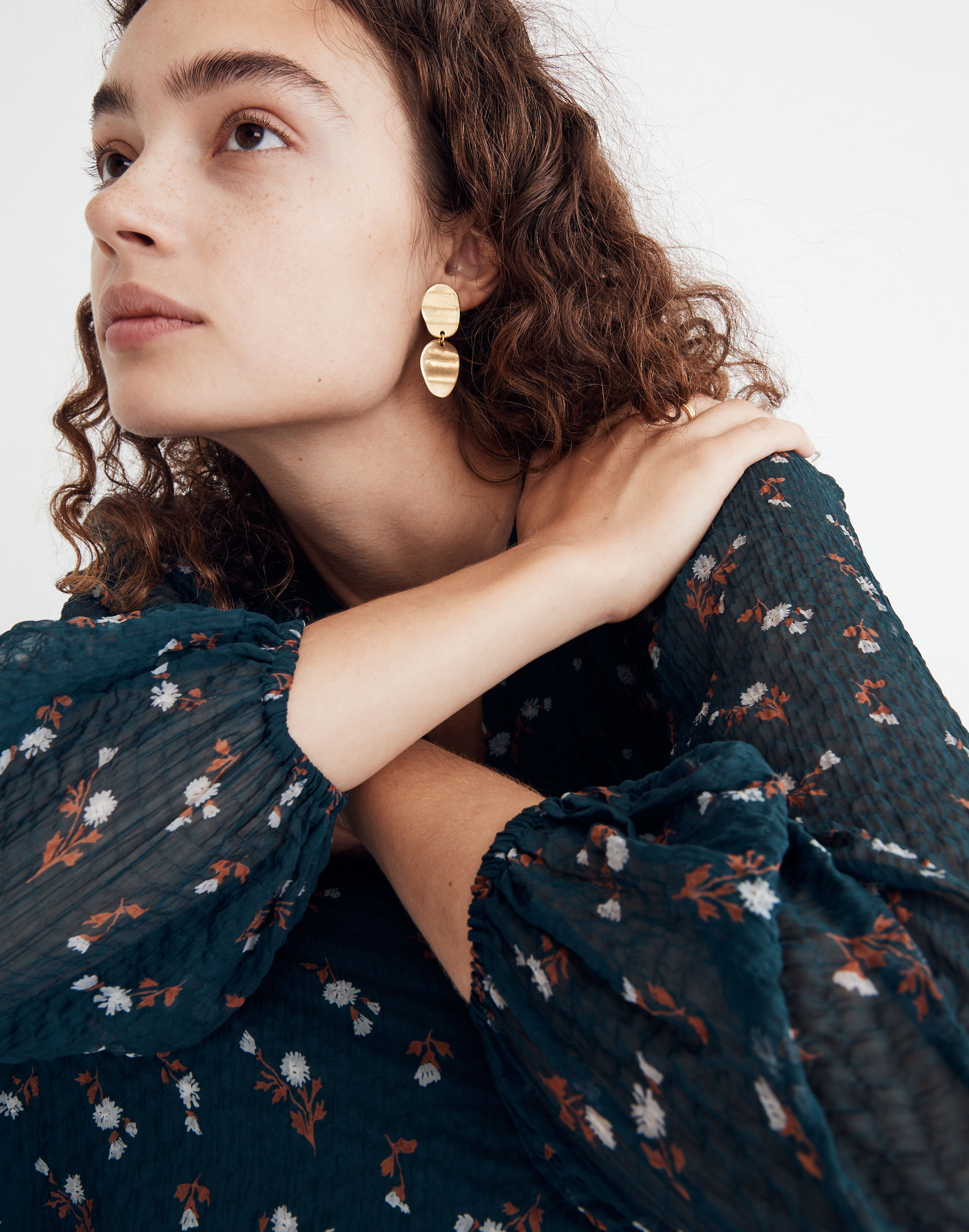 Organic-Shaped Drop Earrings | Madewell