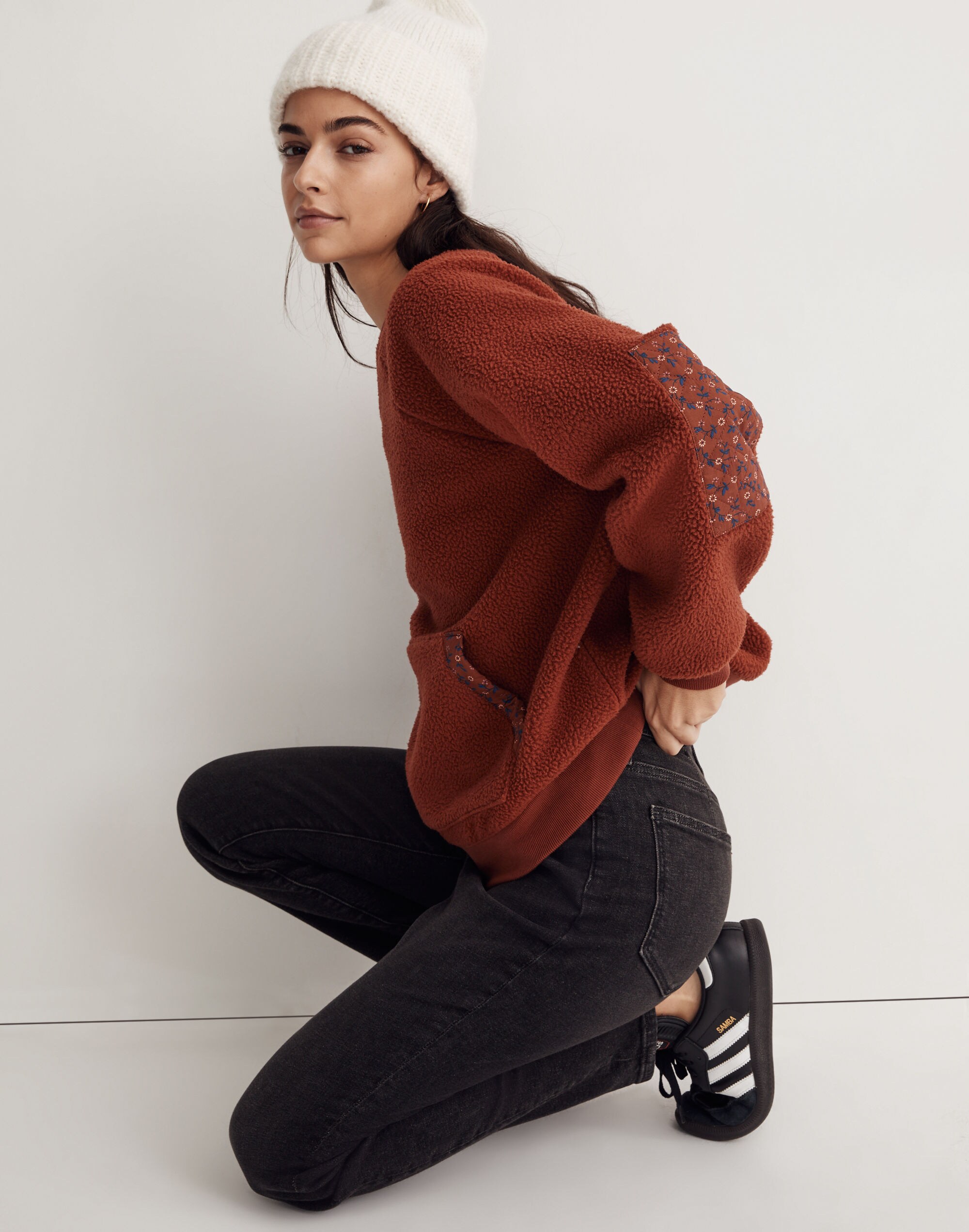 (Re)sourced Sherpa Sweatshirt: Quilted Edition | Madewell