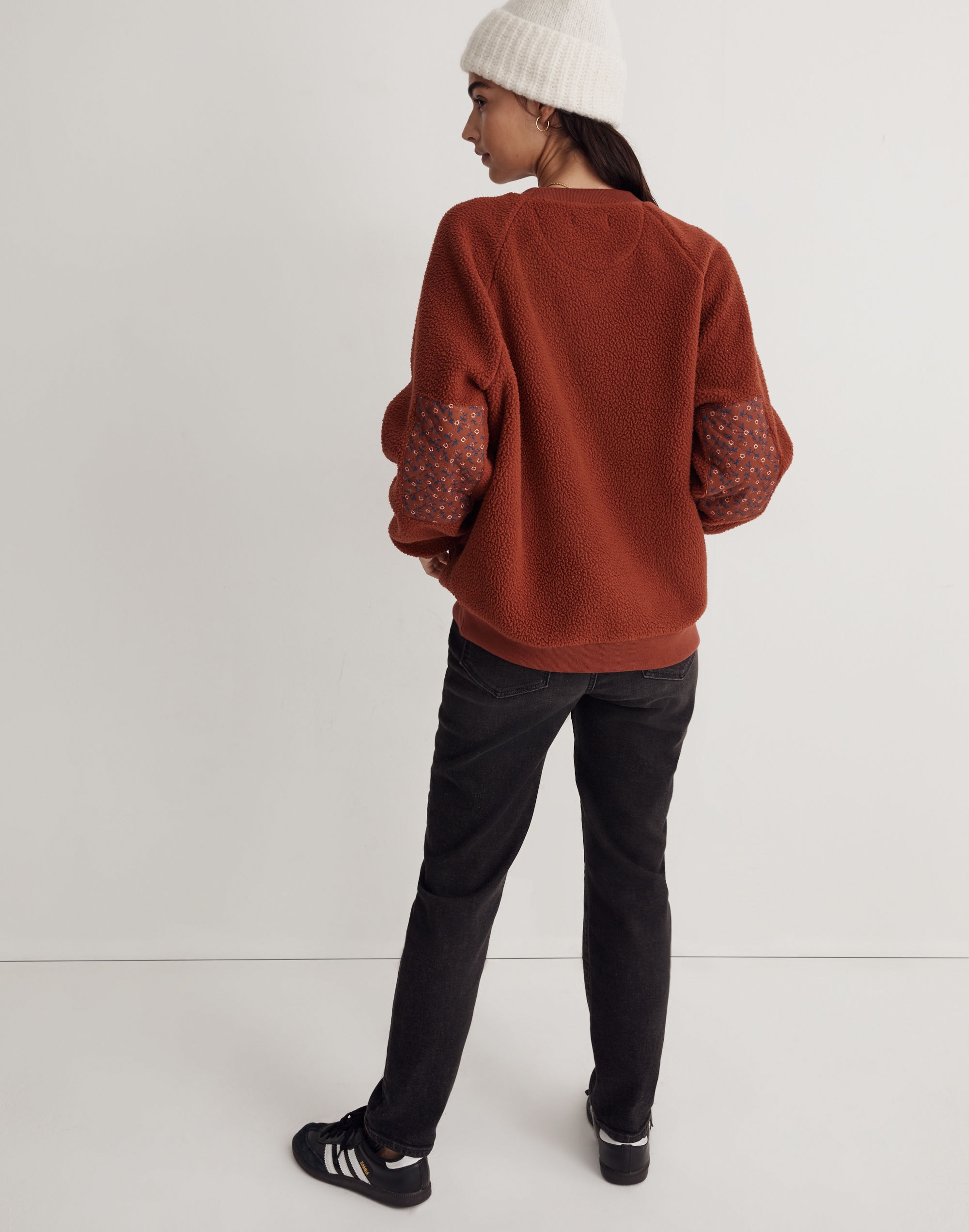 (Re)sourced Sherpa Sweatshirt: Quilted Edition | Madewell