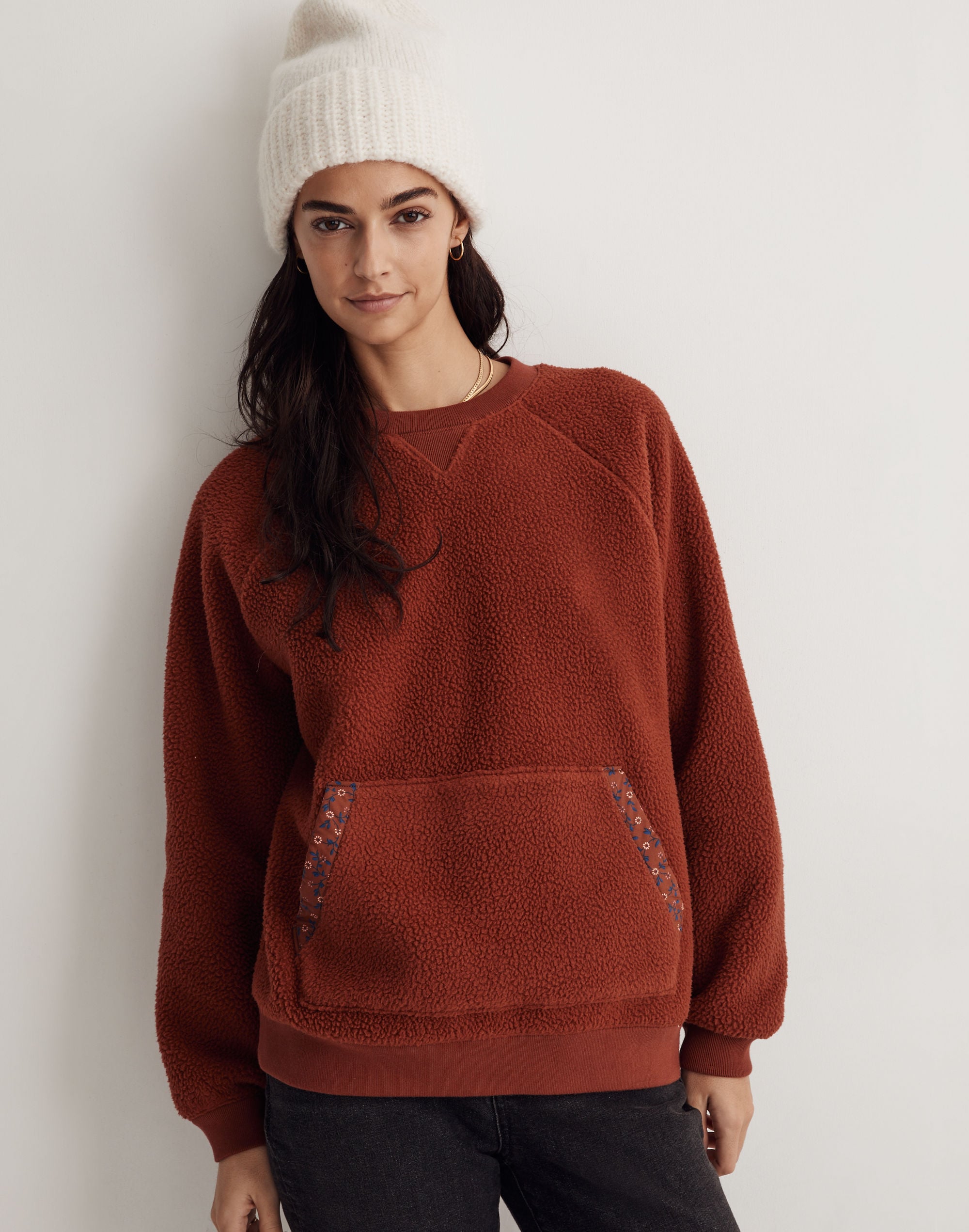 (Re)sourced Sherpa Sweatshirt: Quilted Edition | Madewell