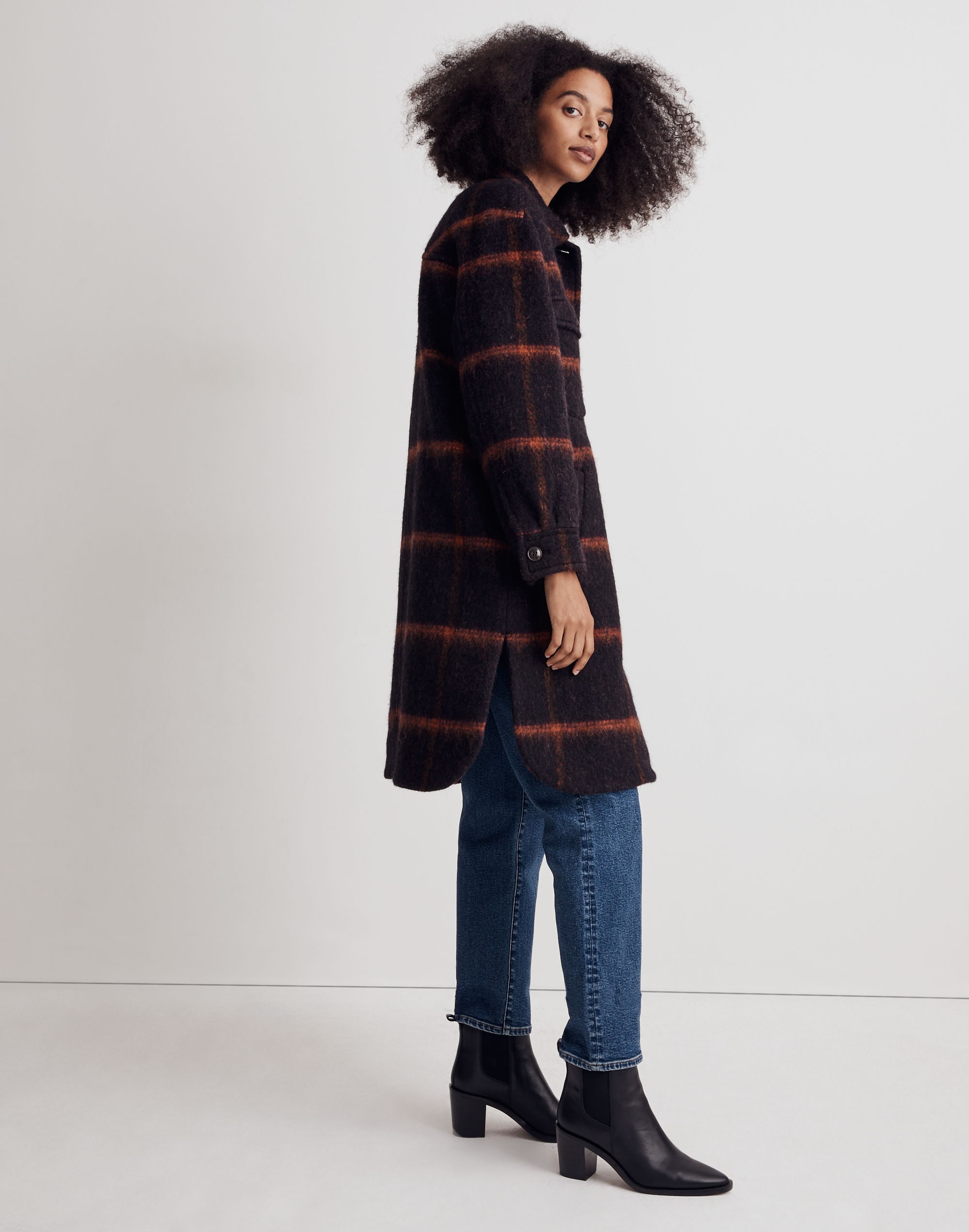 Long Shirt-Jacket Windowpane | Madewell