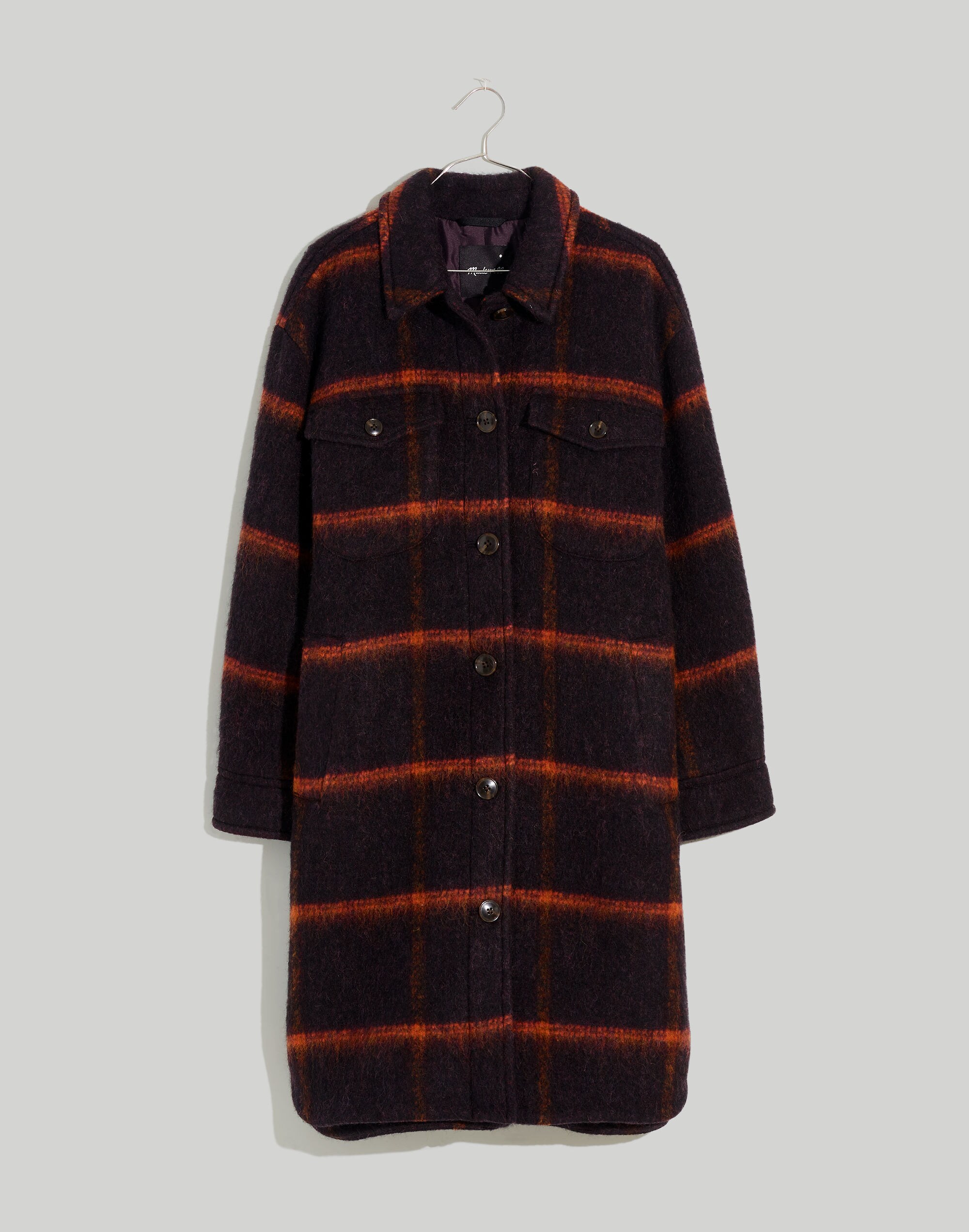 Long Shirt-Jacket Windowpane | Madewell