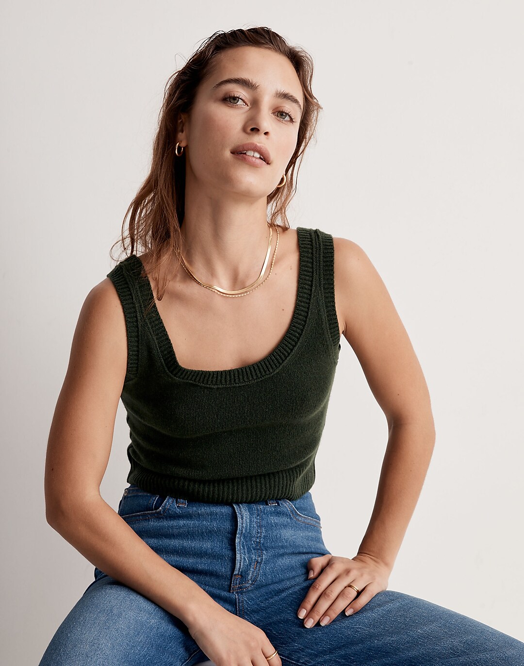 Madewell x Donni (Re)sourced Cashmere-Merino Sweater Tank
