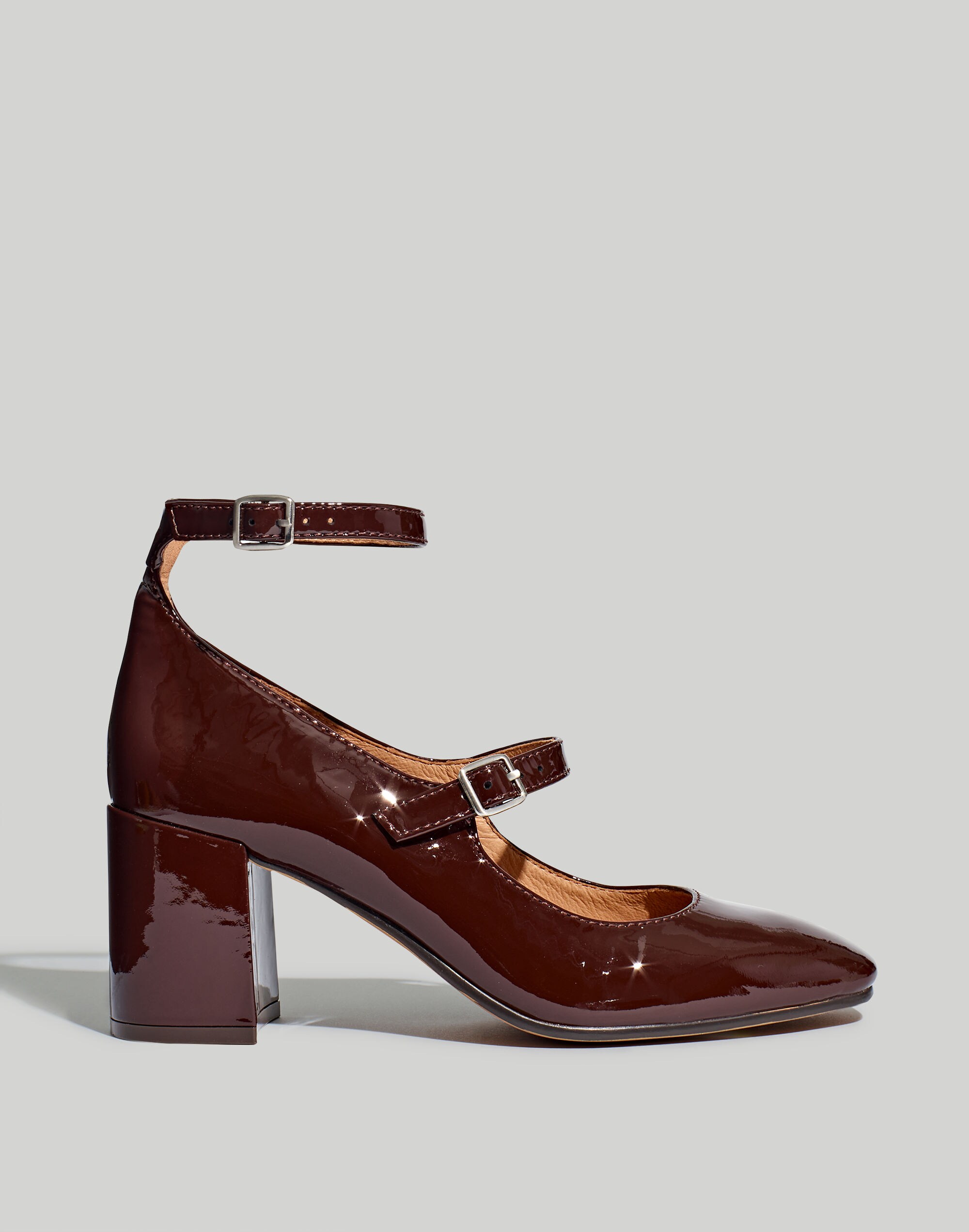 The Maddie Heeled Mary Jane in Patent Leather | Madewell