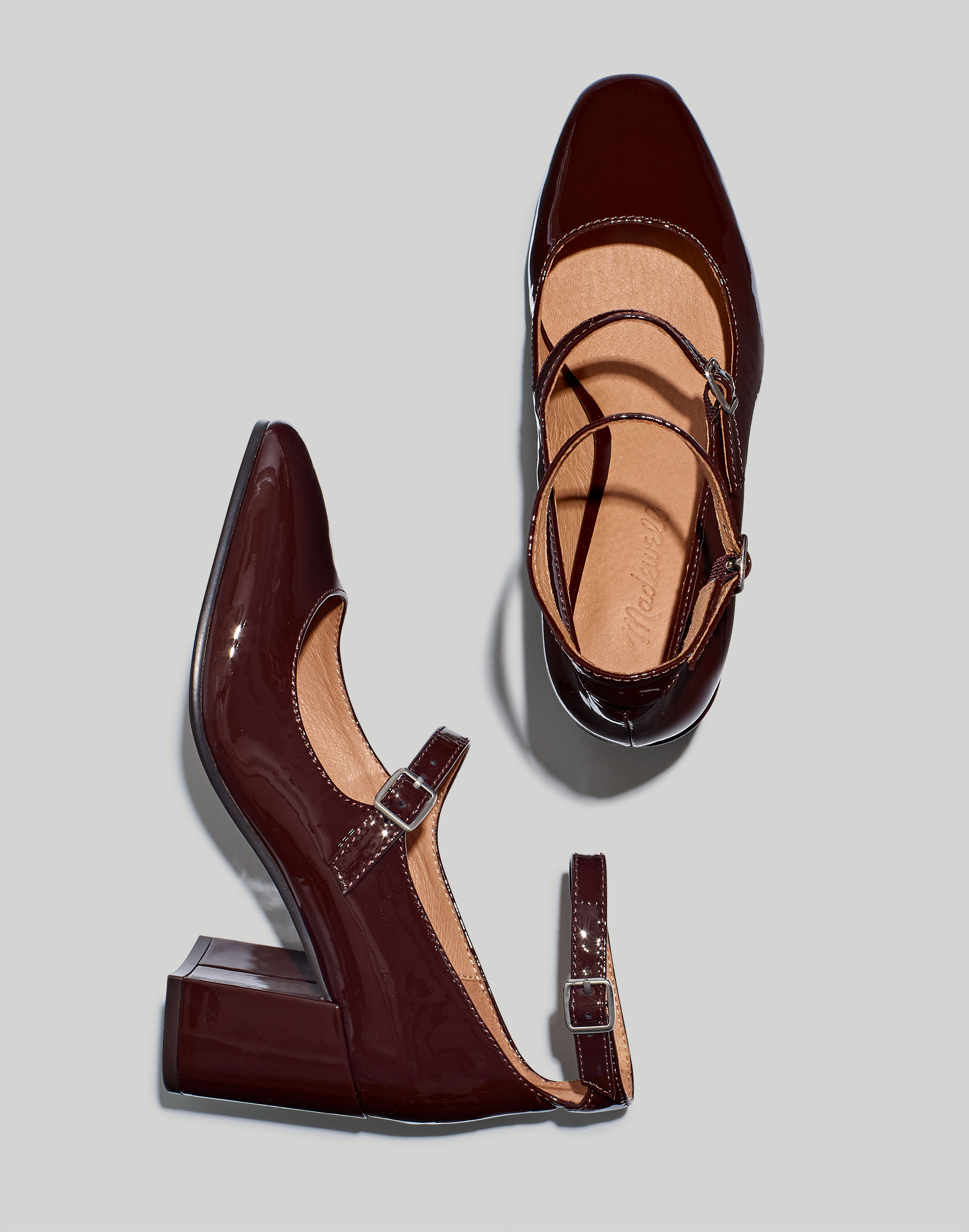 The Maddie Heeled Mary Jane Patent Leather | Madewell