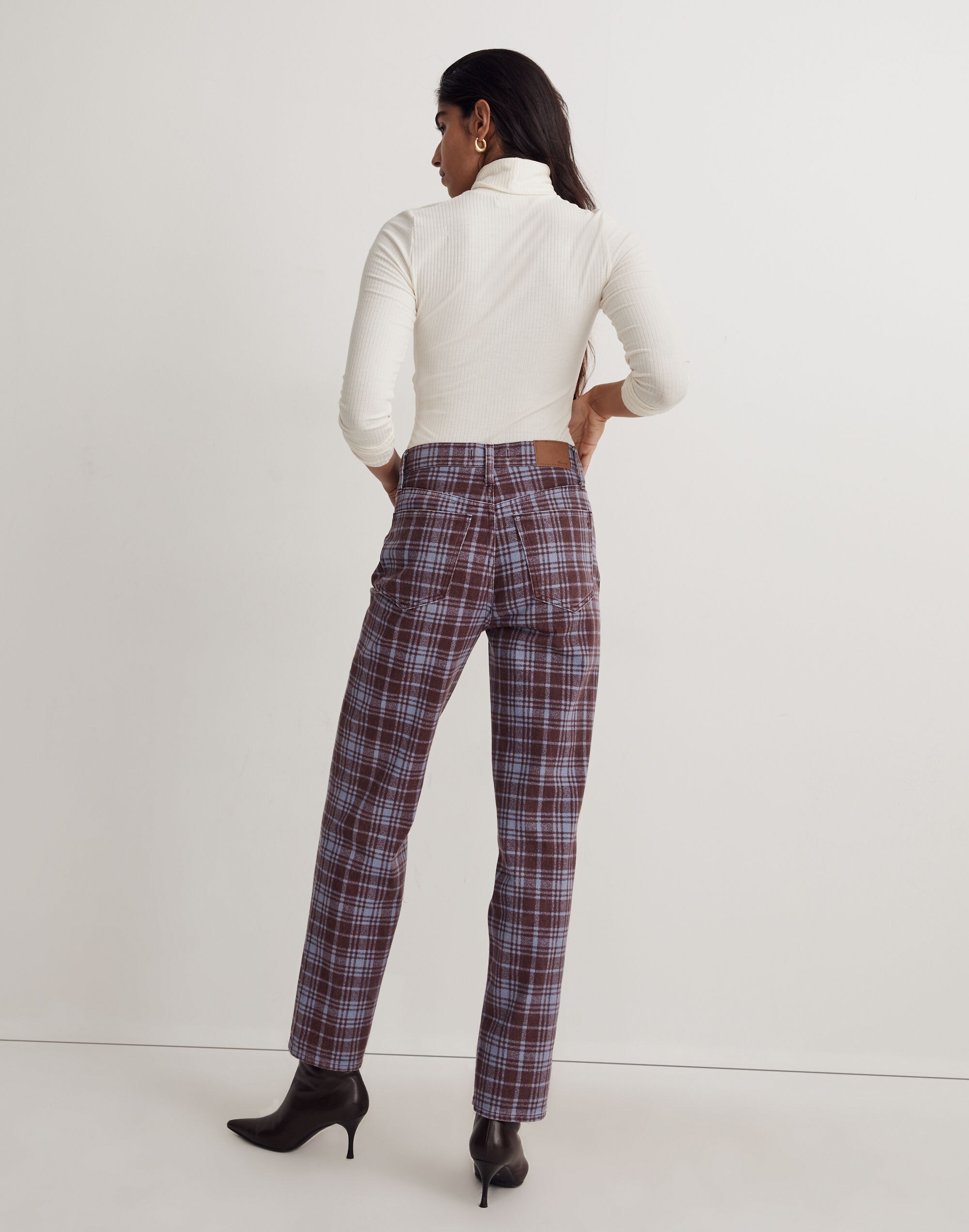 The Perfect Vintage Straight Jean Cabernet Plaid | Madewell