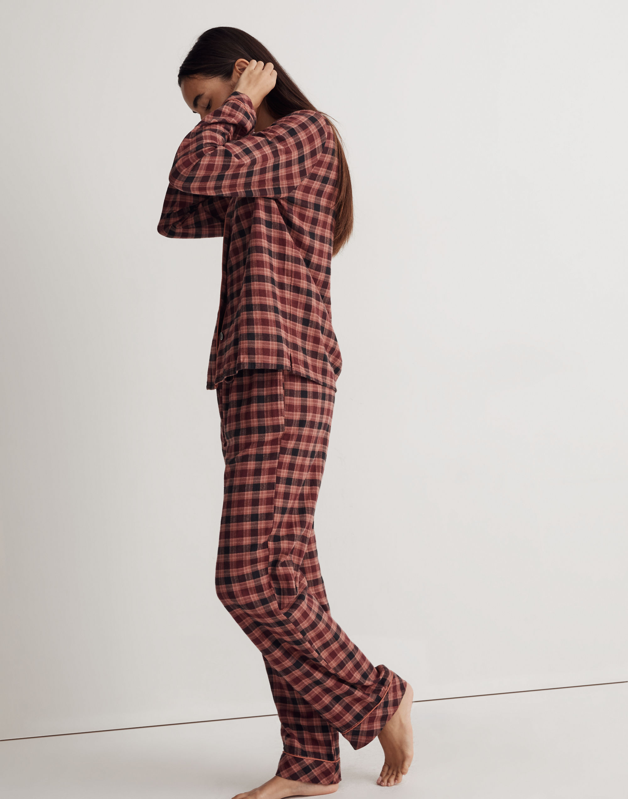 Flannel Bedtime Pajama Set Plaid | Madewell