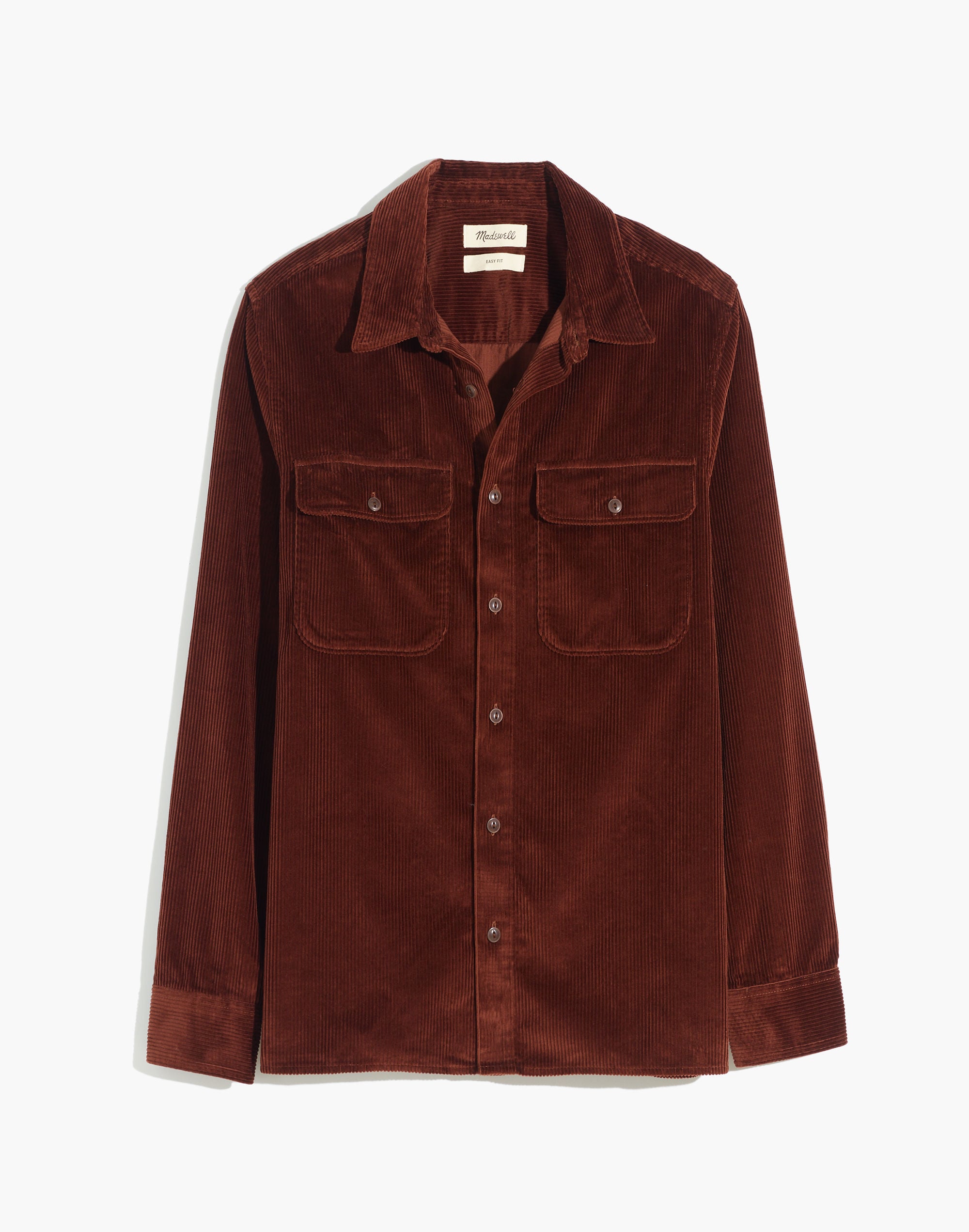 Corduroy Easy Long-Sleeve Shirt | Madewell