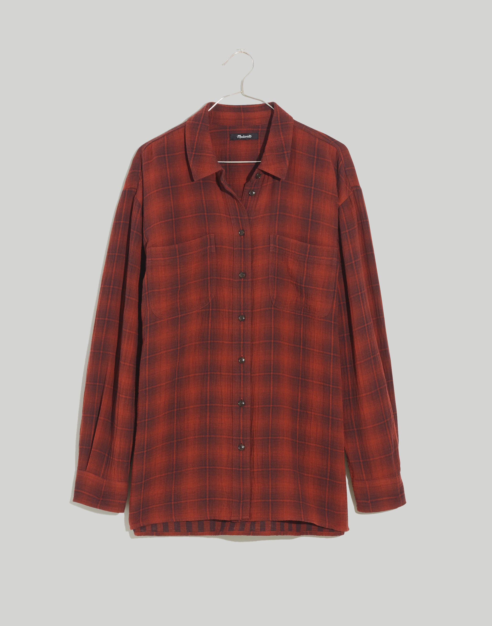 Oversized Flannel Button-Down Shirt | Madewell