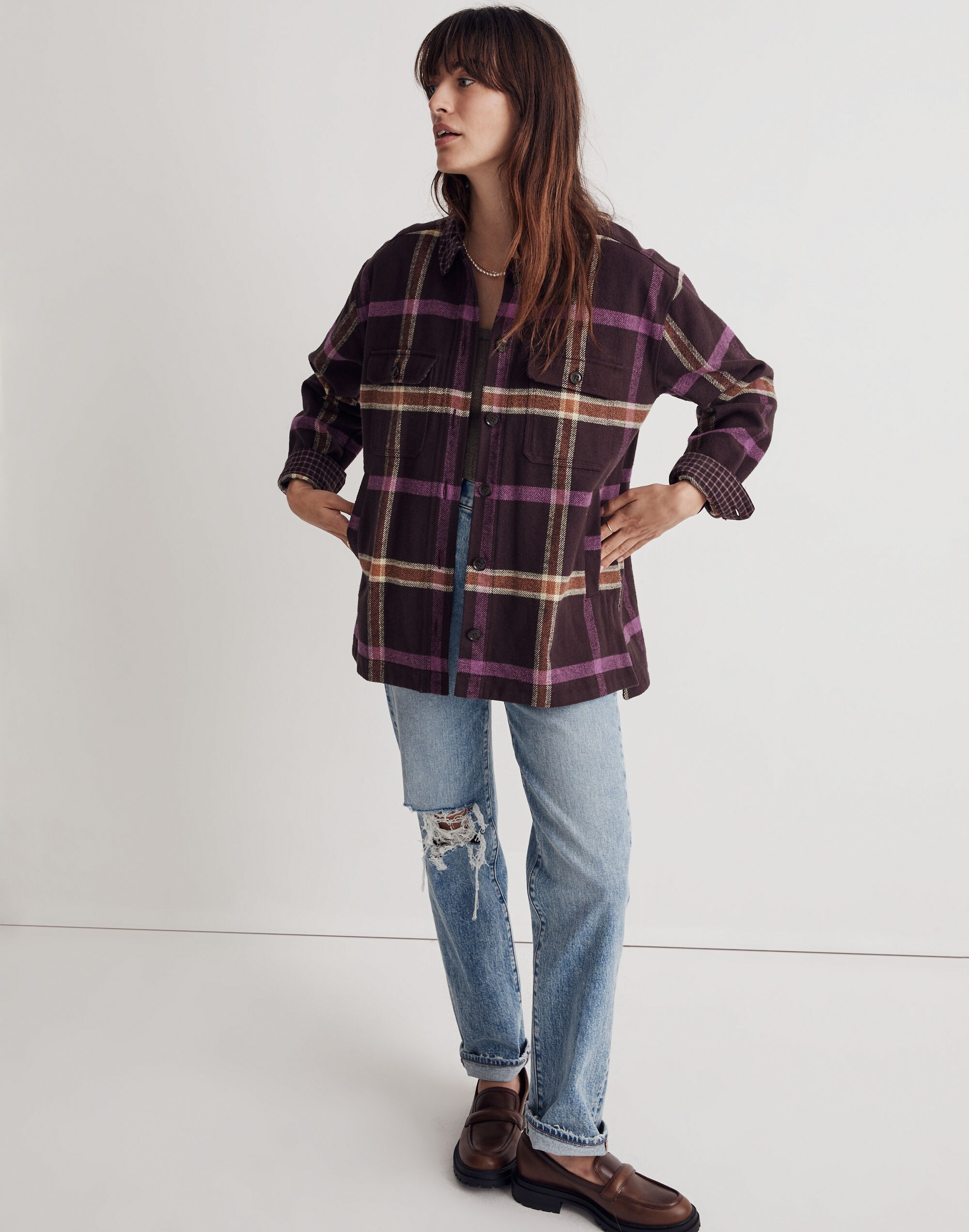 Rigby Shirt-Jacket in Plaid | Madewell