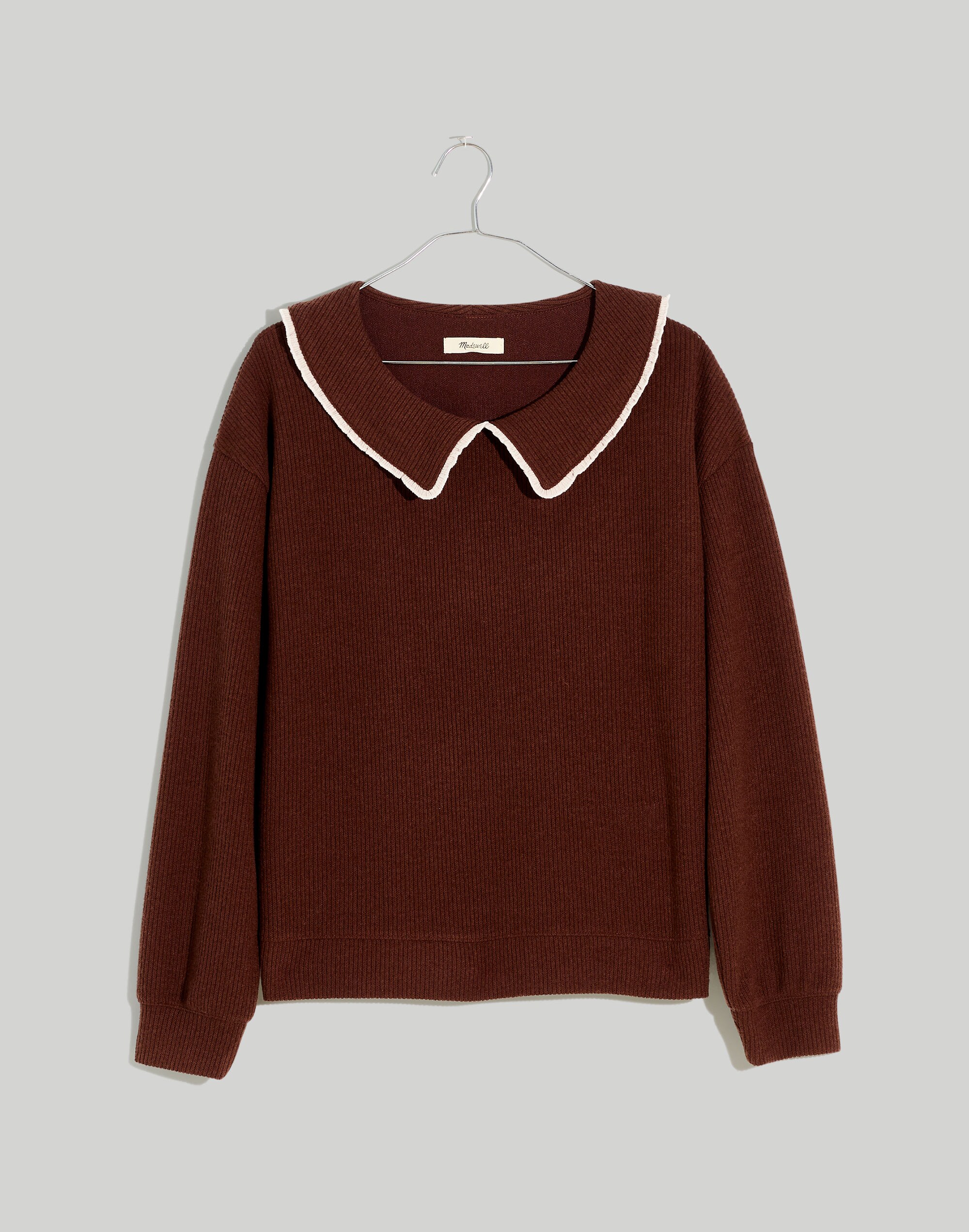 Ruffle-Collared Long-Sleeve Top | Madewell