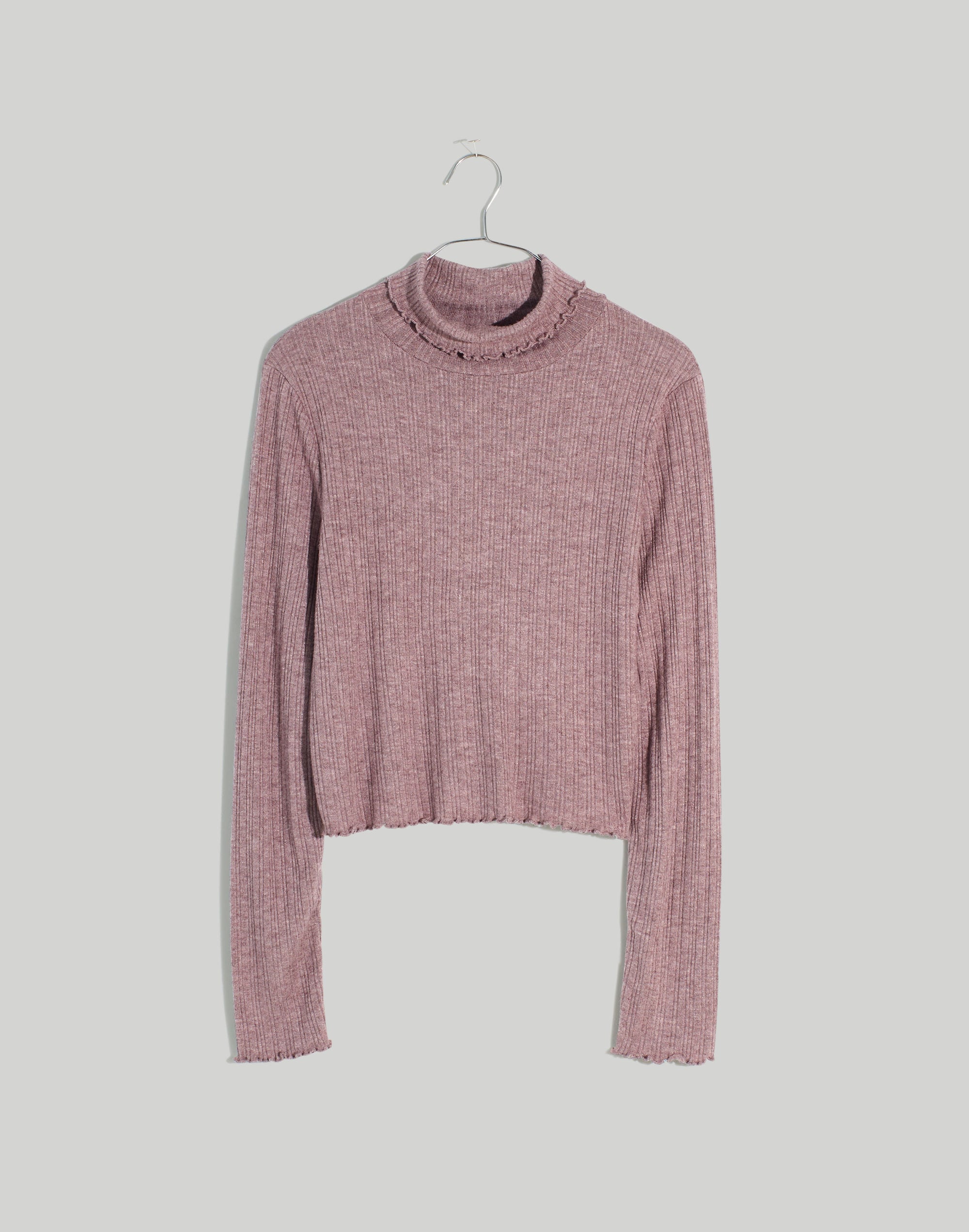 Cropped Long-Sleeve Turtleneck Tee | Madewell