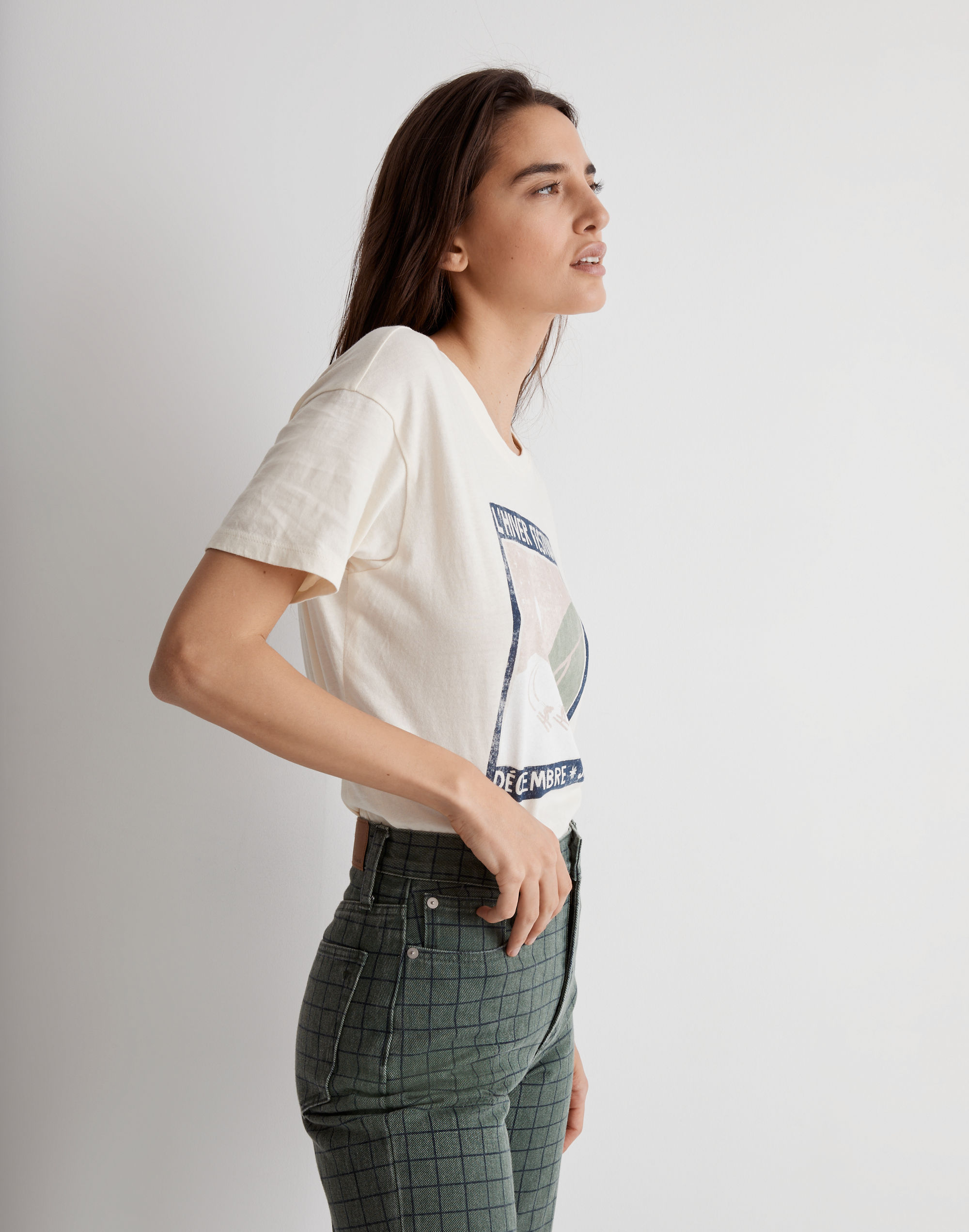 L'hiver Softfade Cotton Oversized Tee | Madewell