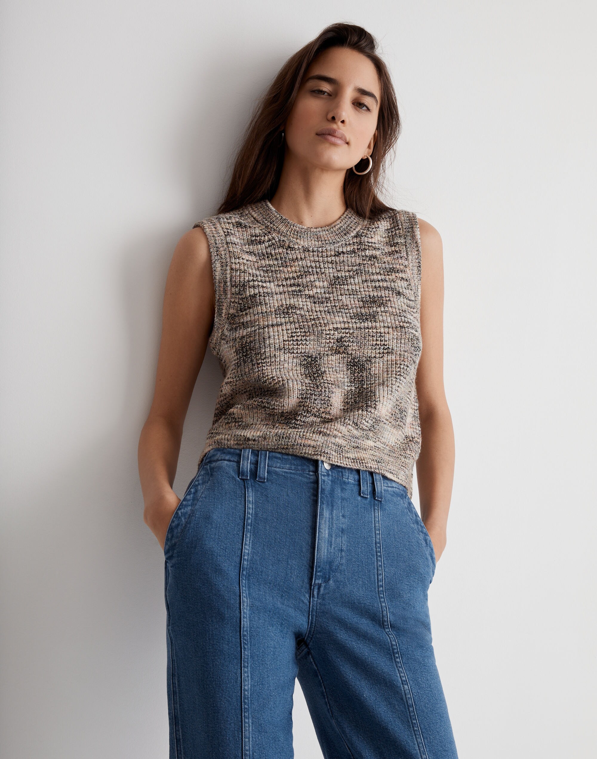 Space-Dyed Boulier Sweater Vest | Madewell