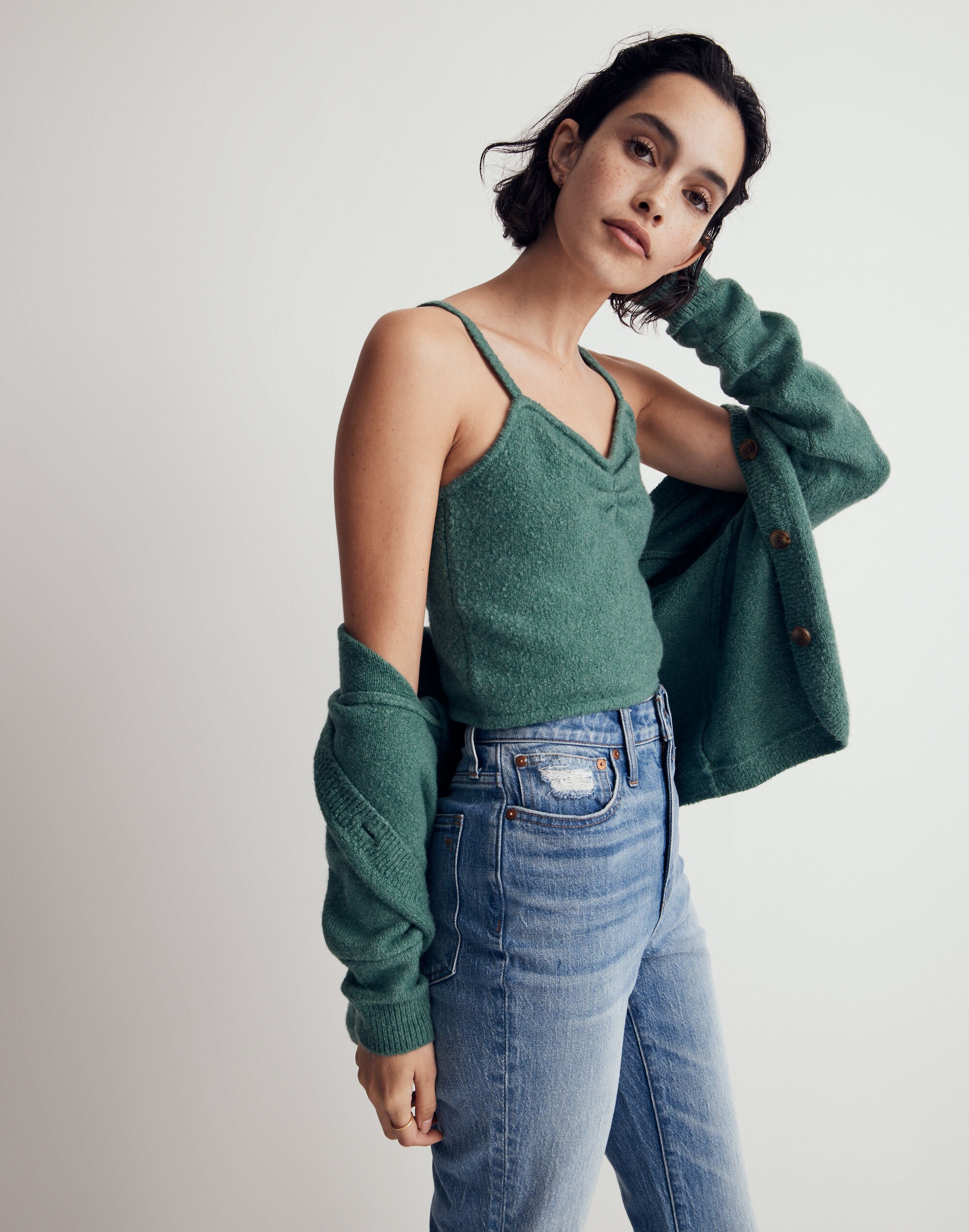 Mapleton Crop Sweater Tank | Madewell