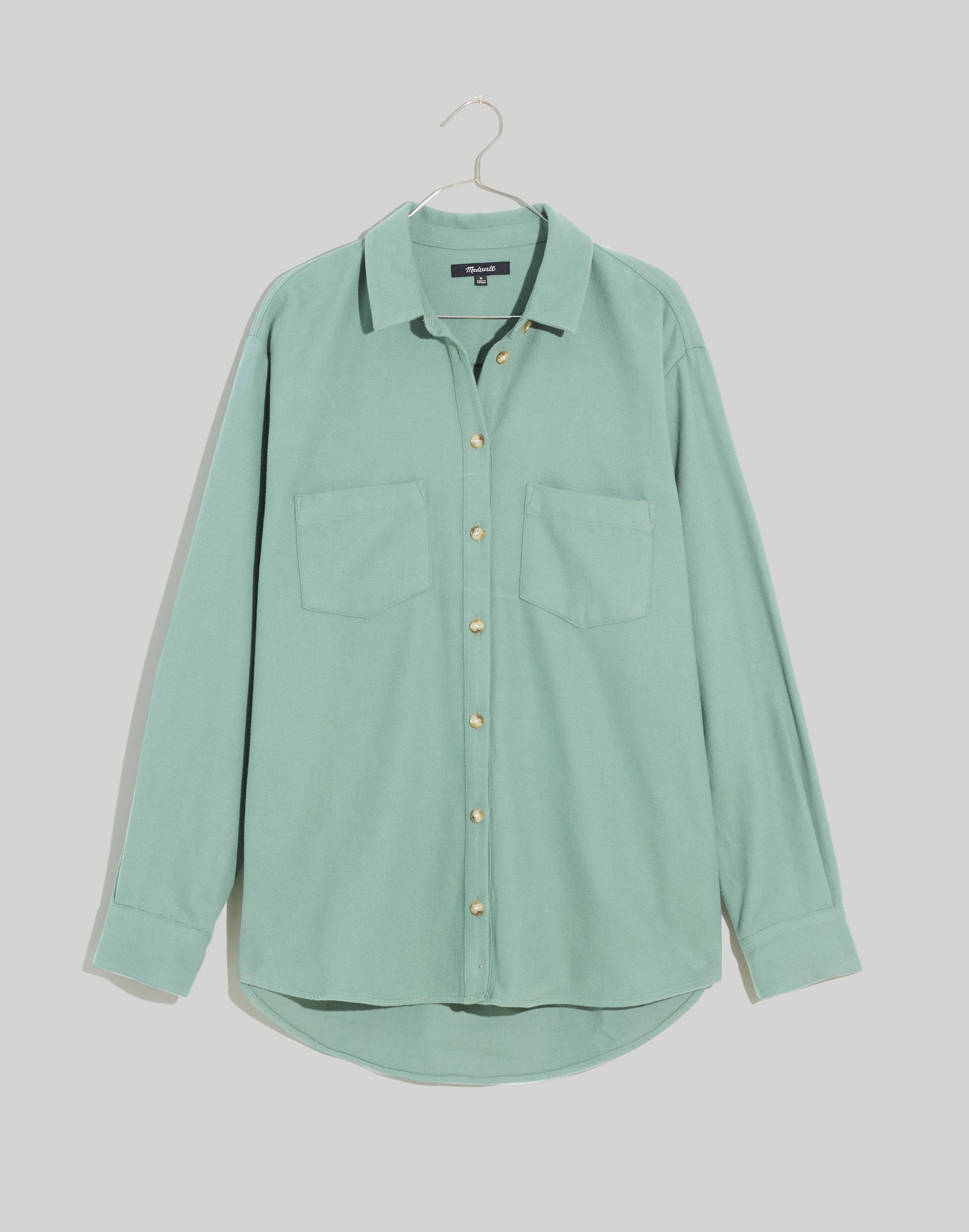 Drapey Moleskin Button-Down Shirt | Madewell