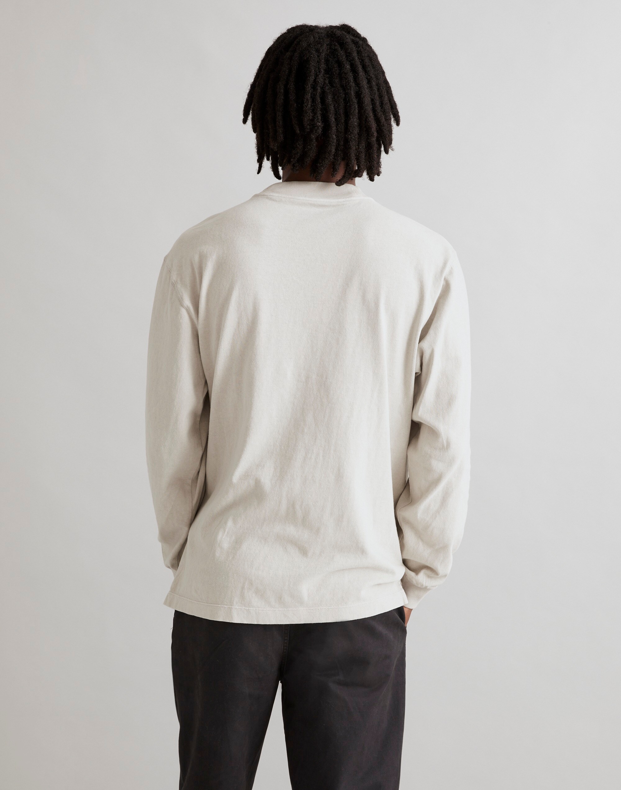 Garment-Dyed Mockneck Long-Sleeve Tee | Madewell