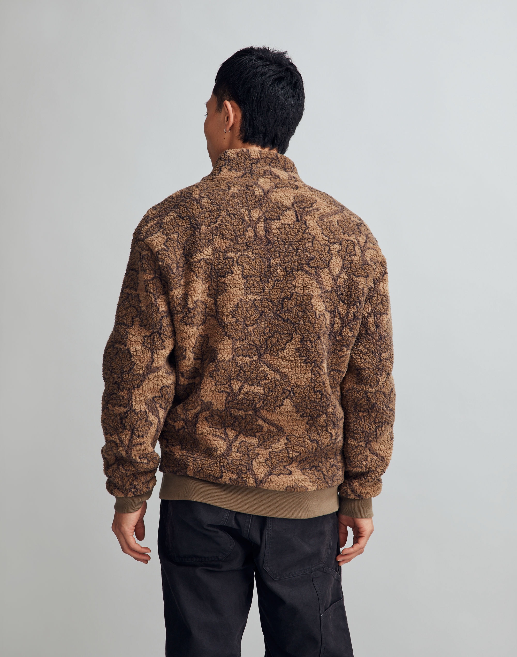 Quarter-Zip Fleece Pullover in Camo | Madewell