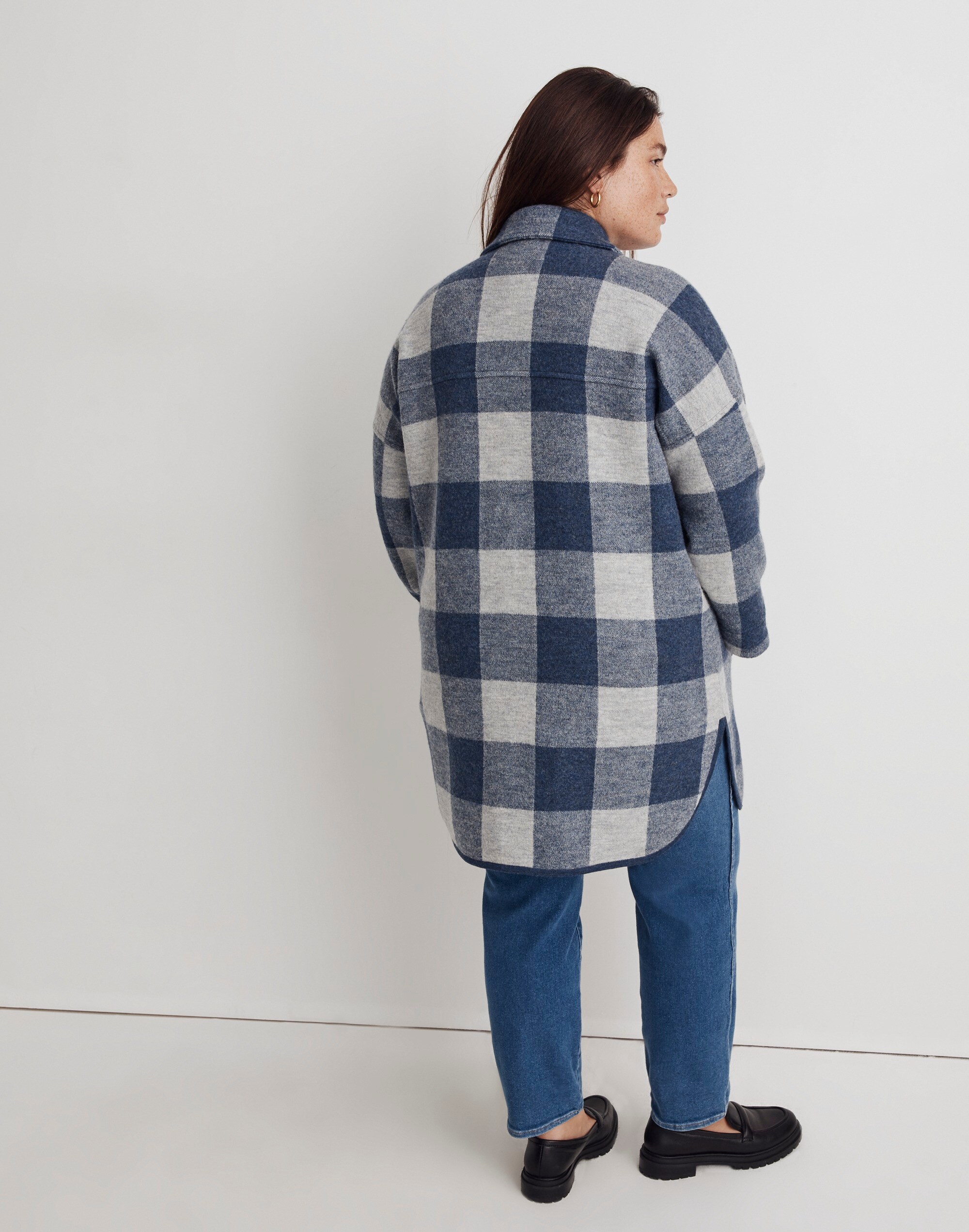 Plus Slub Flannel Oversized Ex-Boyfriend Shirt | Madewell