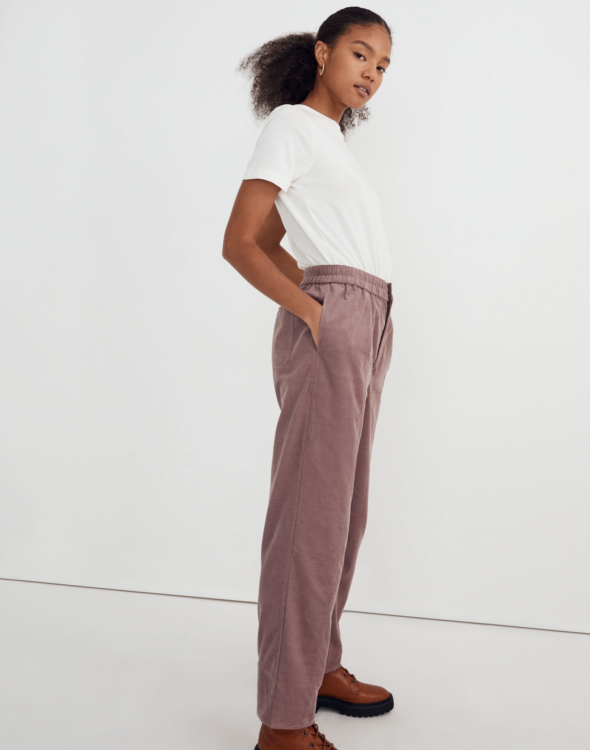 Corduroy Pull-On Tapered Pants | Madewell