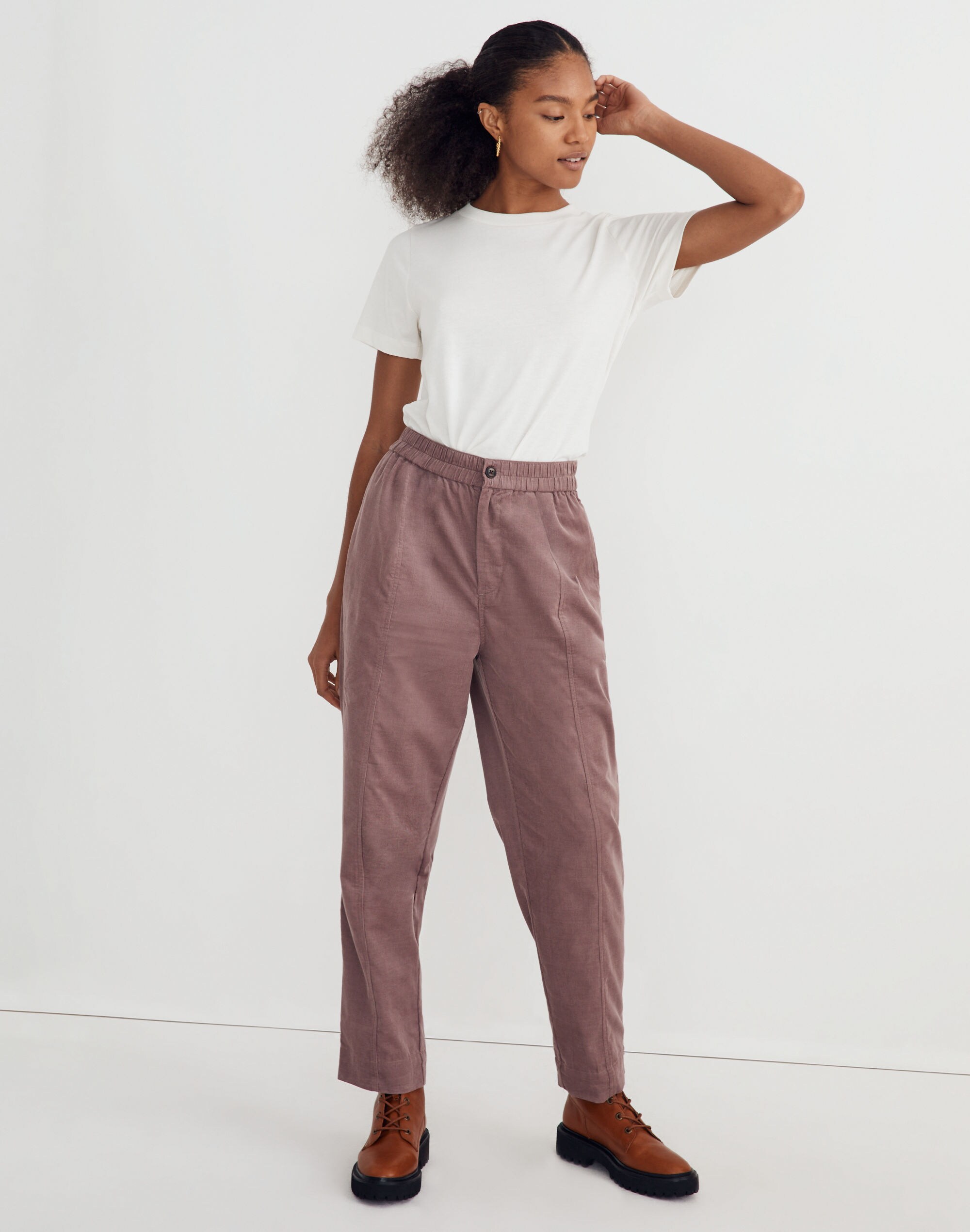 Corduroy Pull-On Tapered Pants | Madewell