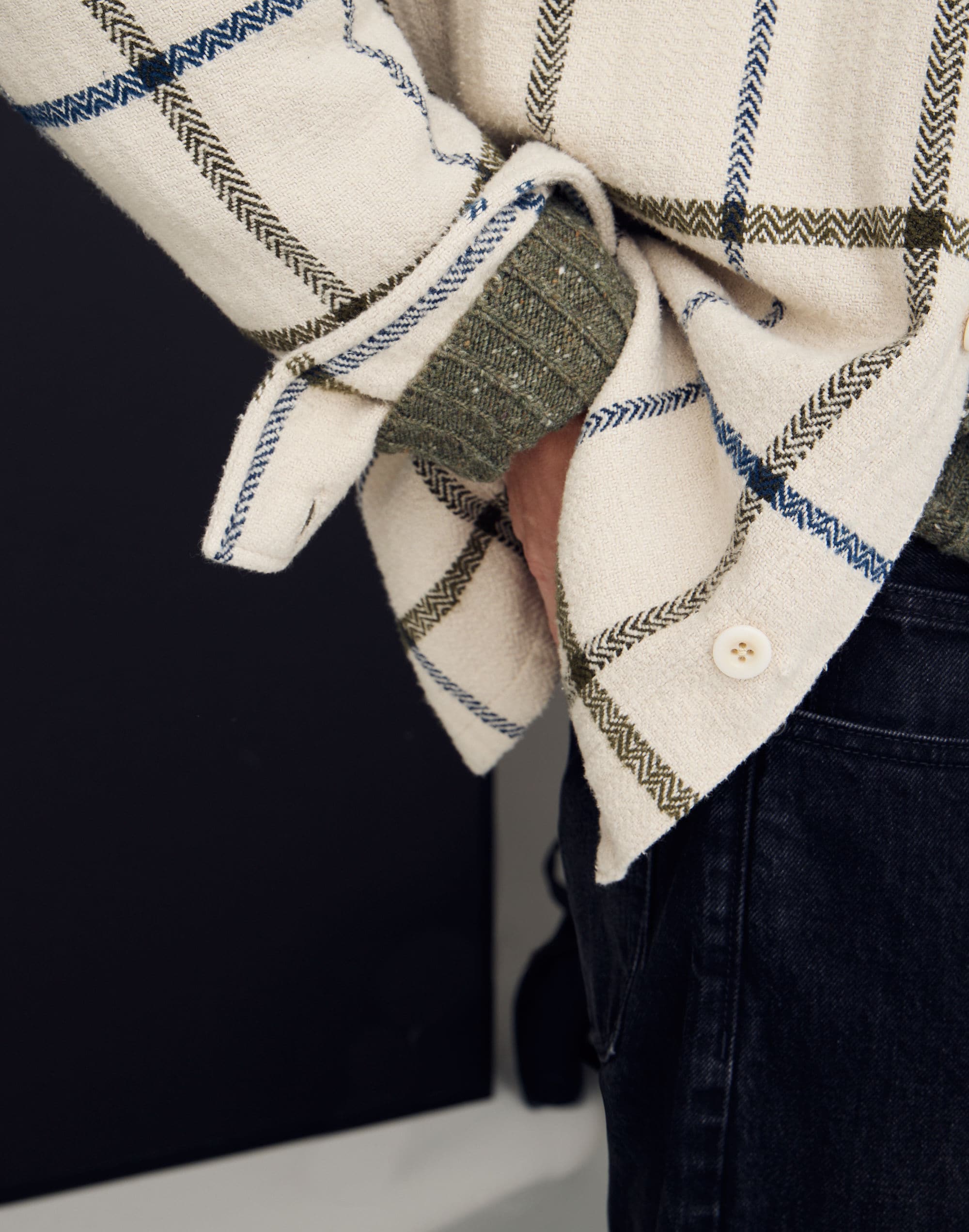 Boxy Shirt-Jacket in Herringbone Plaid | Madewell