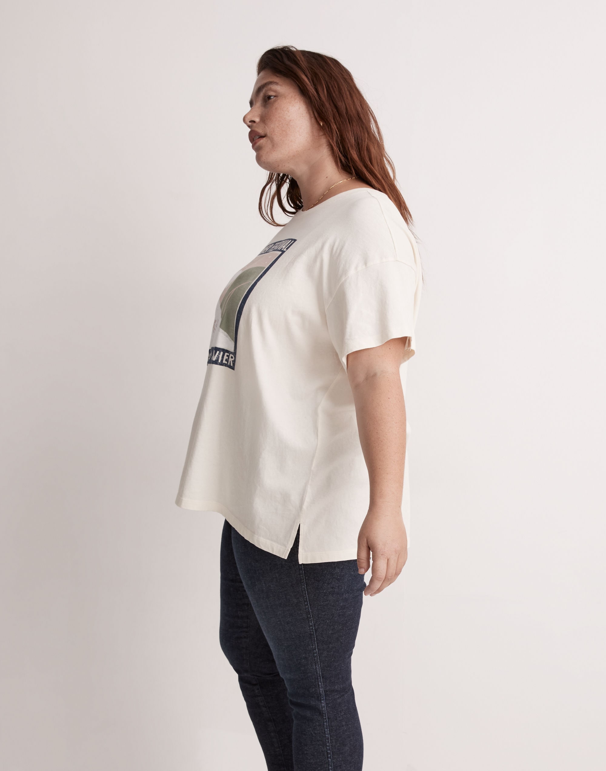 Plus L'hiver Softfade Cotton Oversized Tee | Madewell