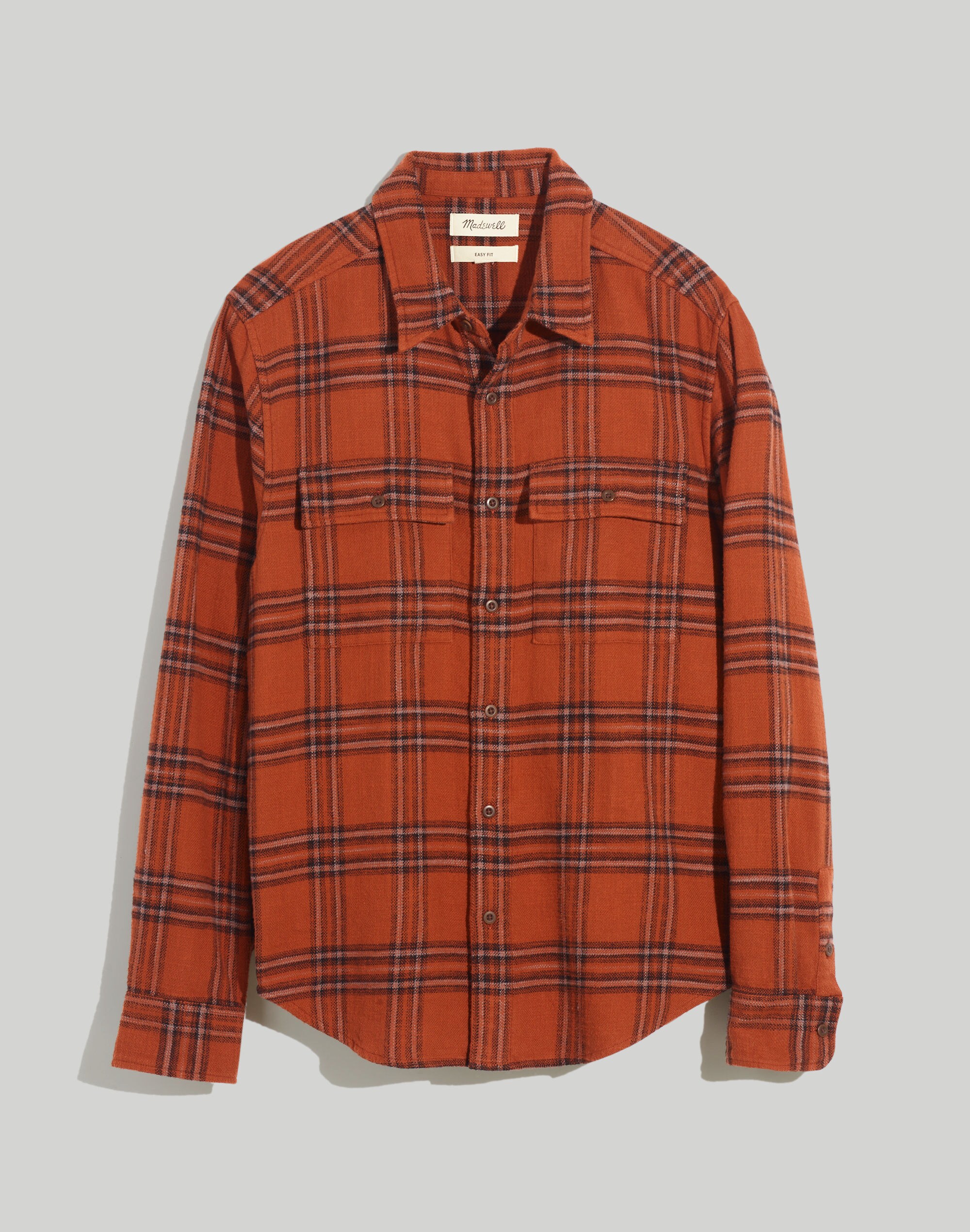 Slub Flannel Easy Long-Sleeve Shirt | Madewell