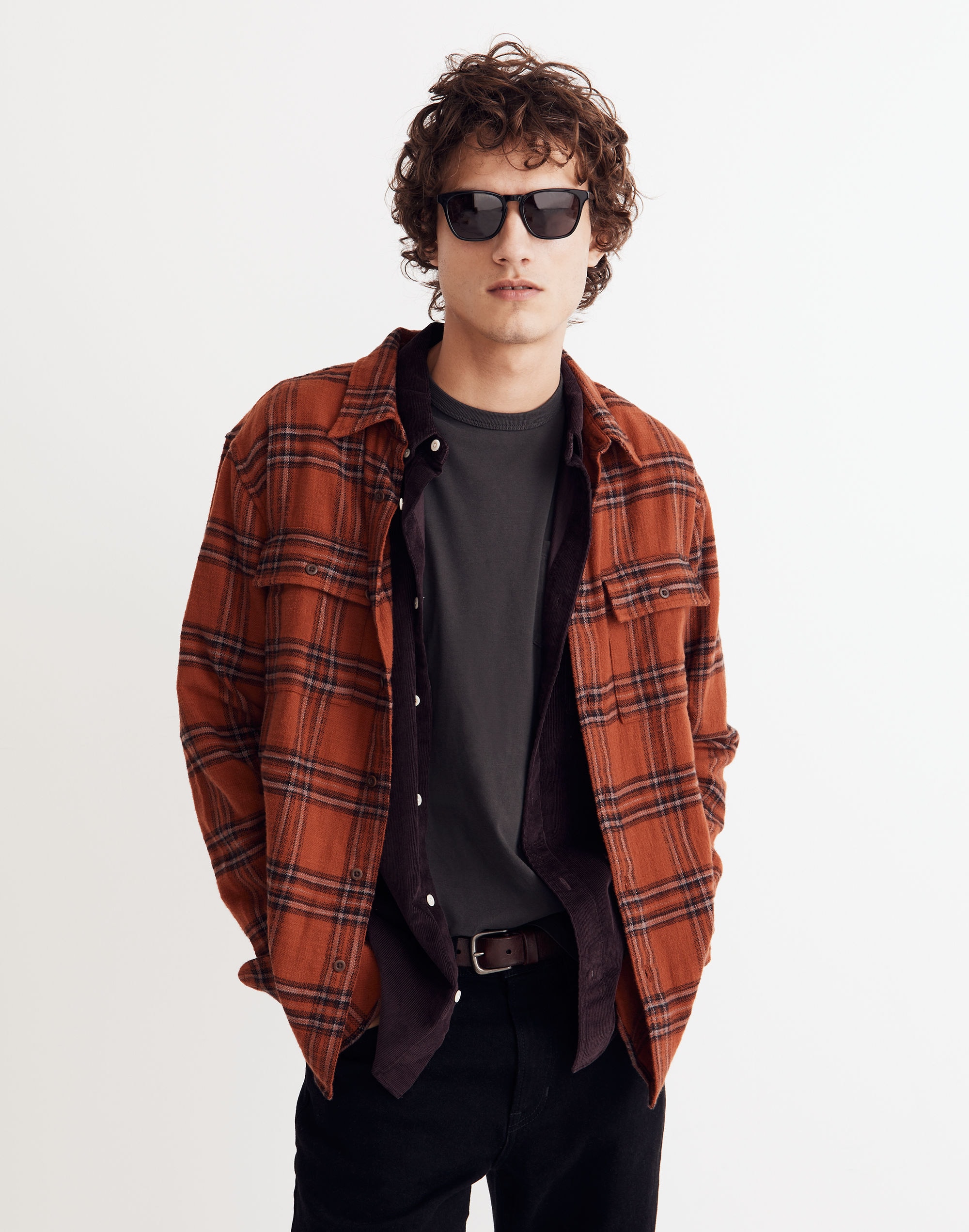 Slub Flannel Easy Long-Sleeve Shirt | Madewell