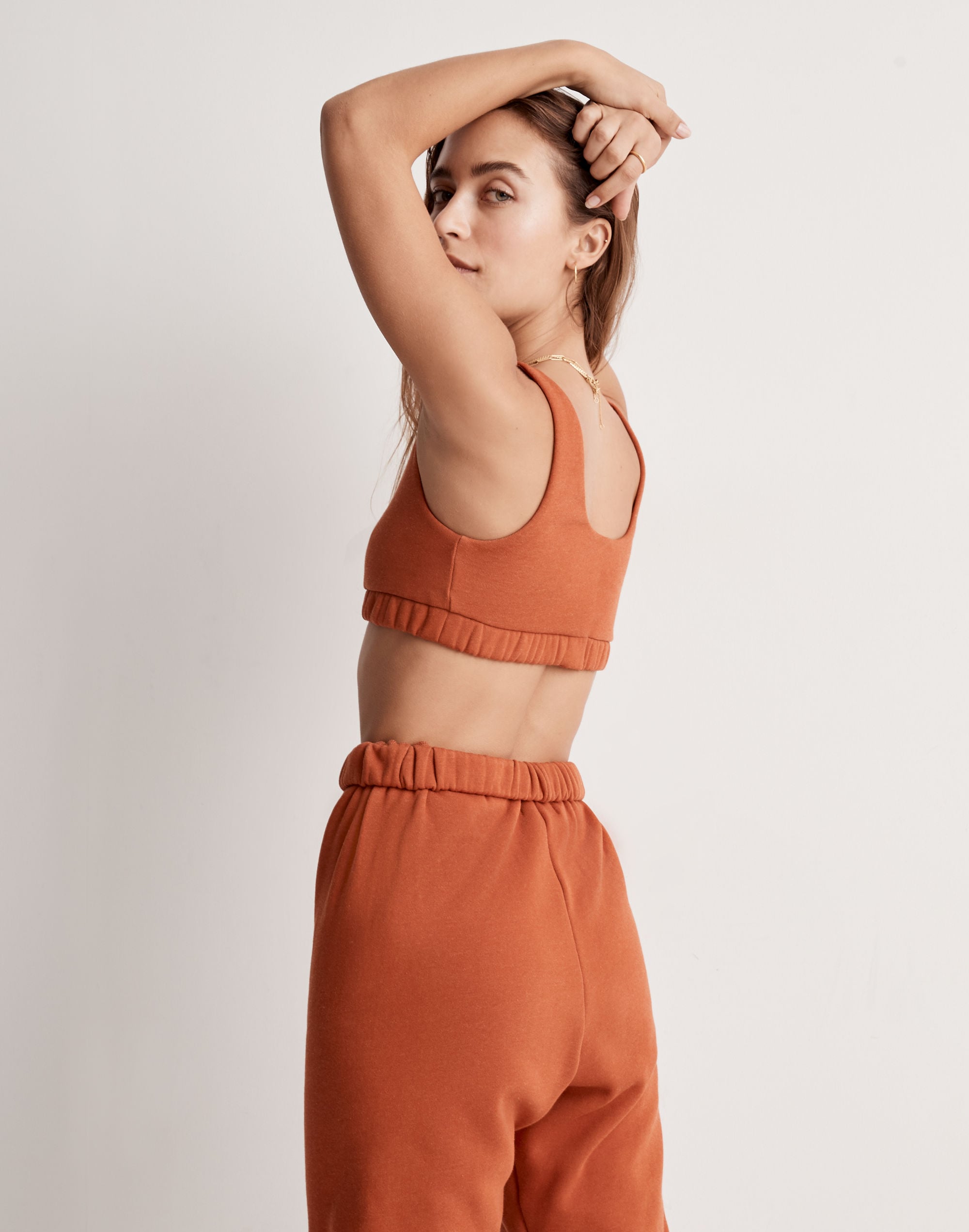 Madewell x Donni (Re)sourced Fleece Sports Bra