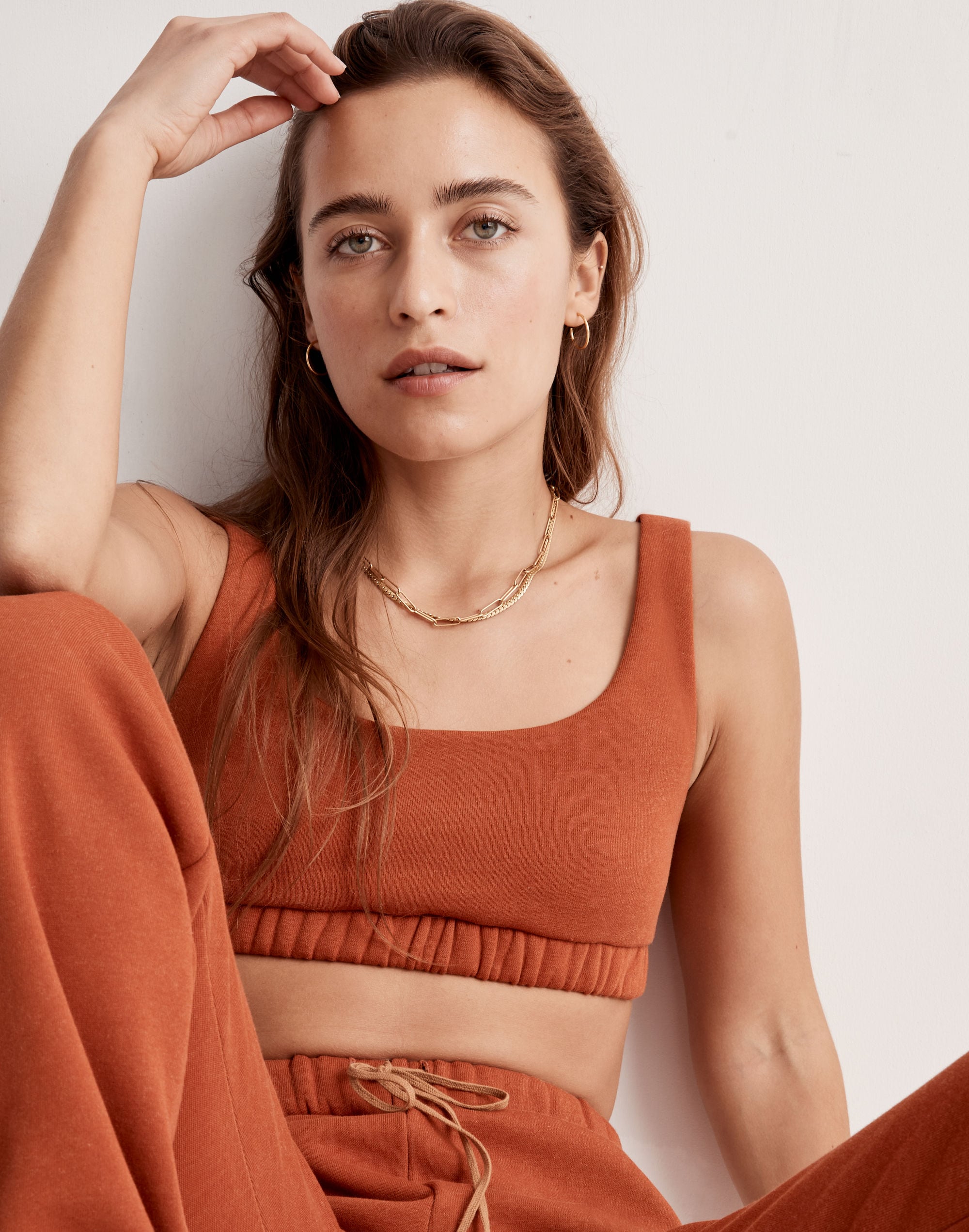 Madewell x Donni (Re)sourced Fleece Sports Bra