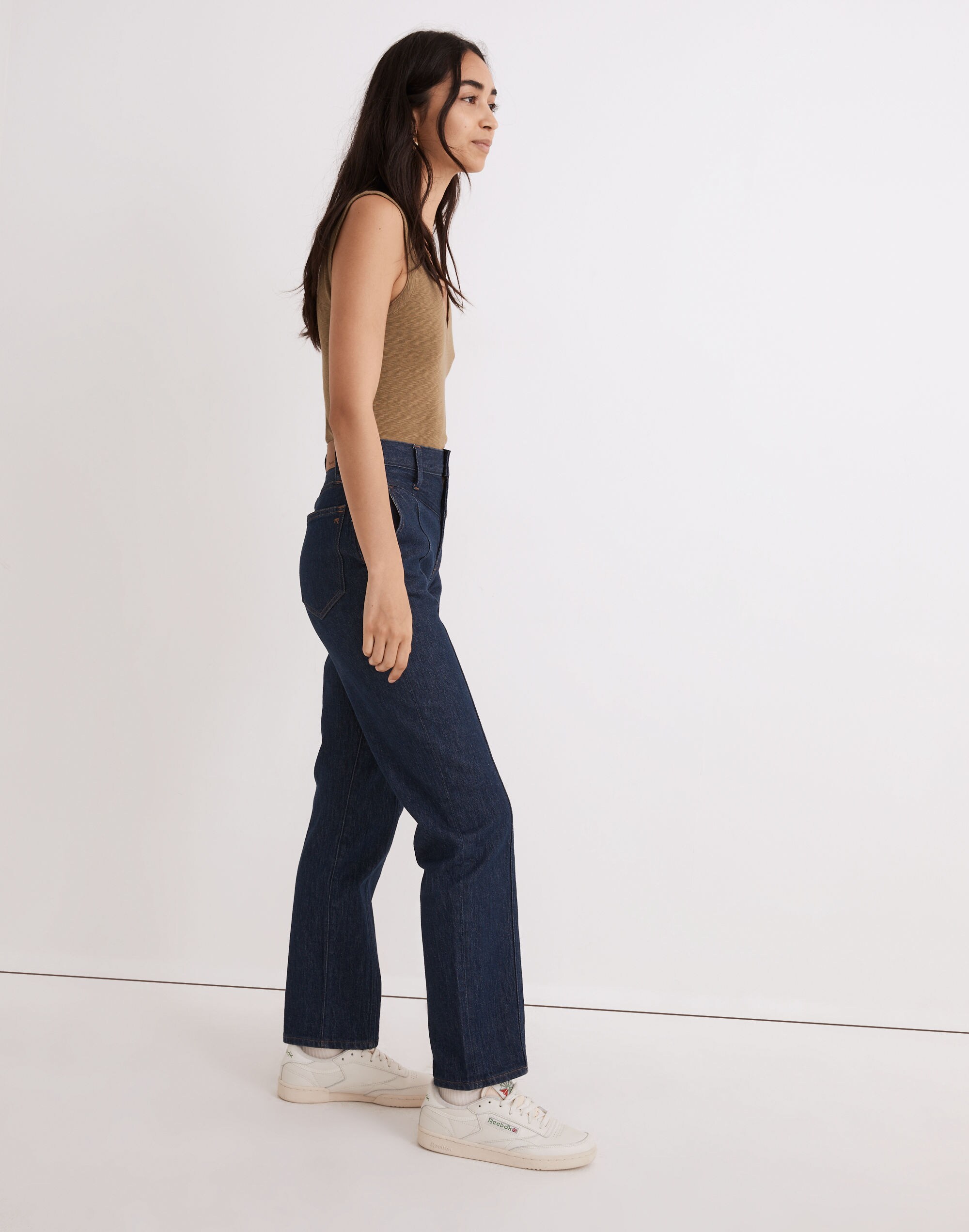 The Perfect Vintage Straight Jean Greenhaven Wash: Seamed Version | Madewell