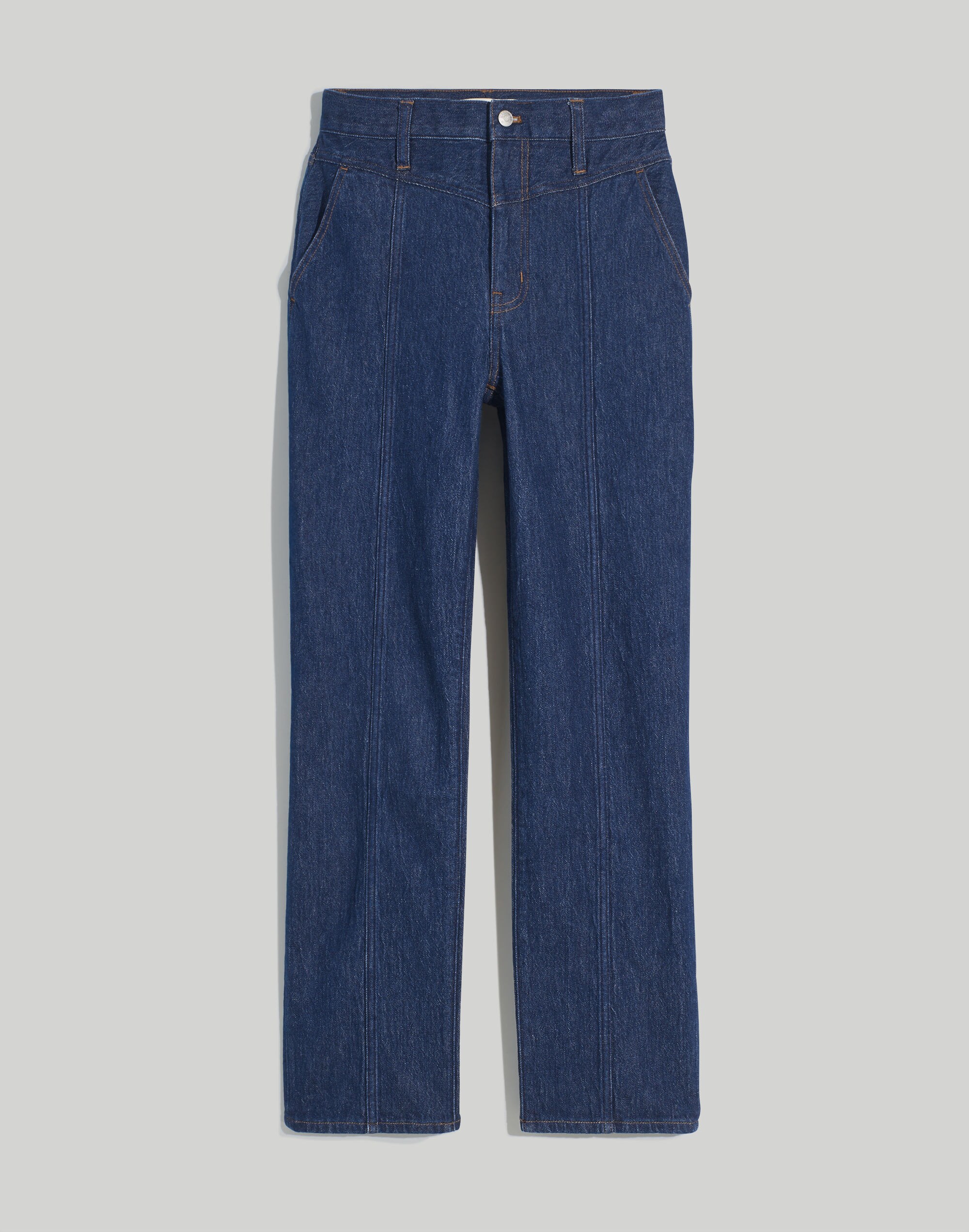 The Perfect Vintage Straight Jean Greenhaven Wash: Seamed Version | Madewell