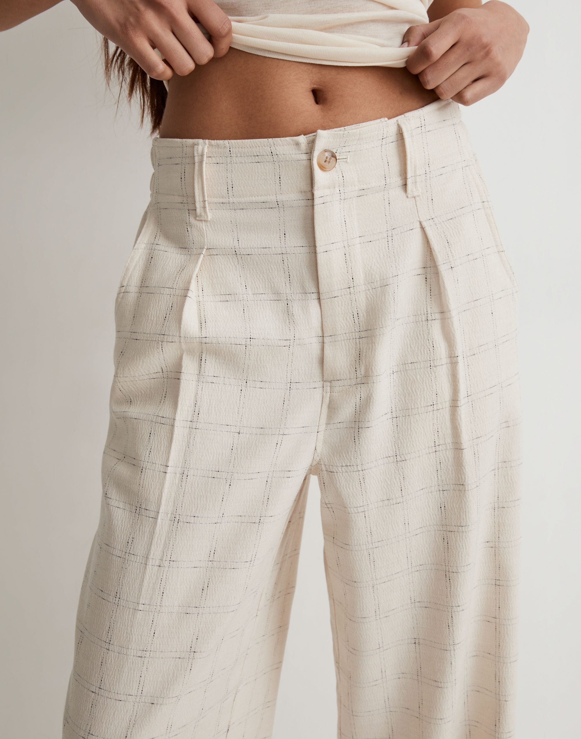 The Neale Straight-Leg Pant in Ghent Plaid