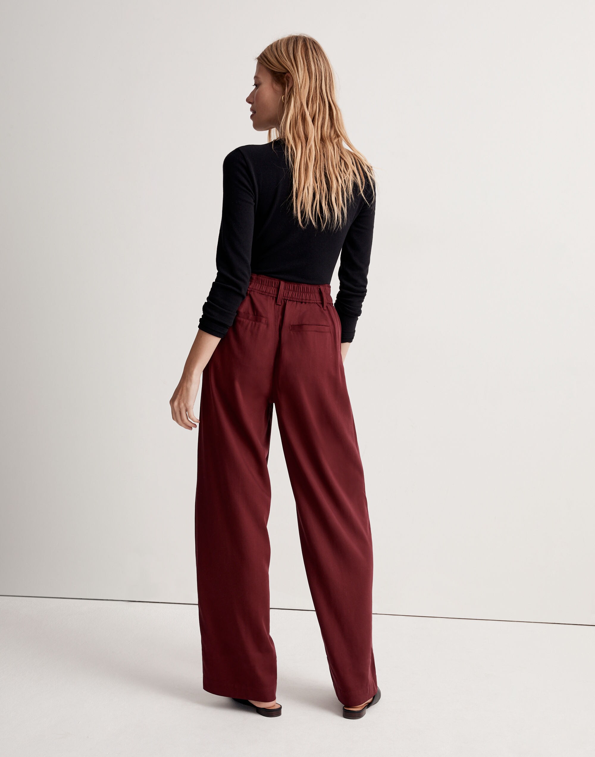 The Neale Straight-Leg Pant Drapeweave | Madewell