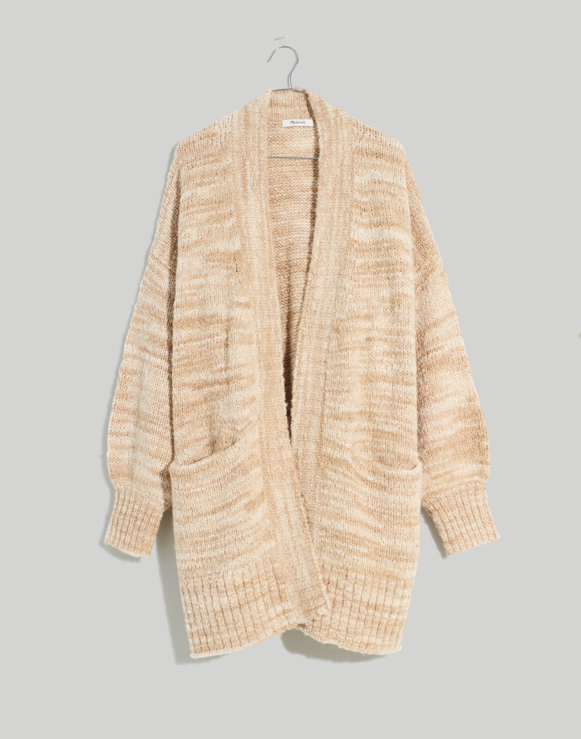 Plus Space-Dye Long Cardigan Sweater | Madewell