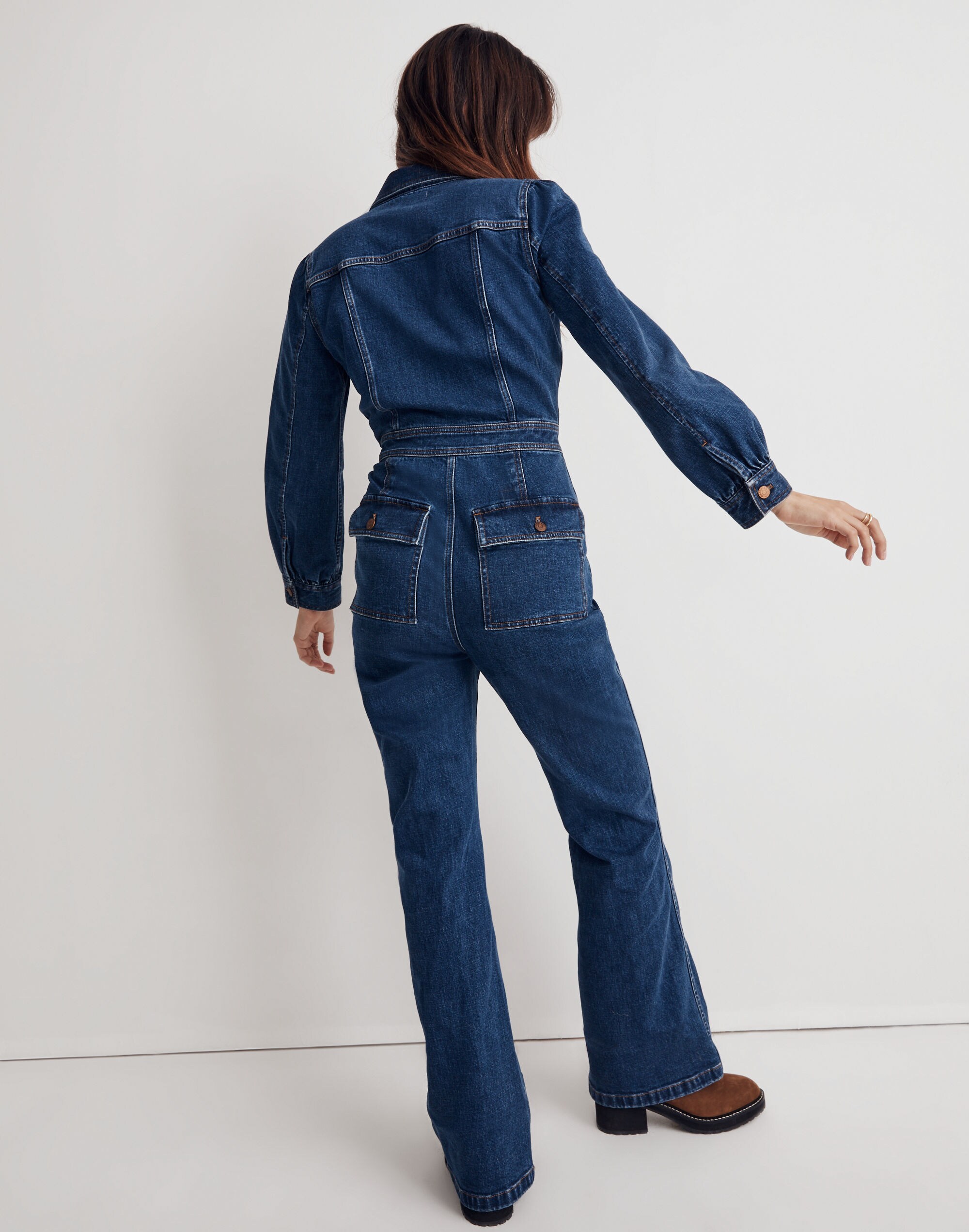 Denim Flare Jumpsuit | Madewell