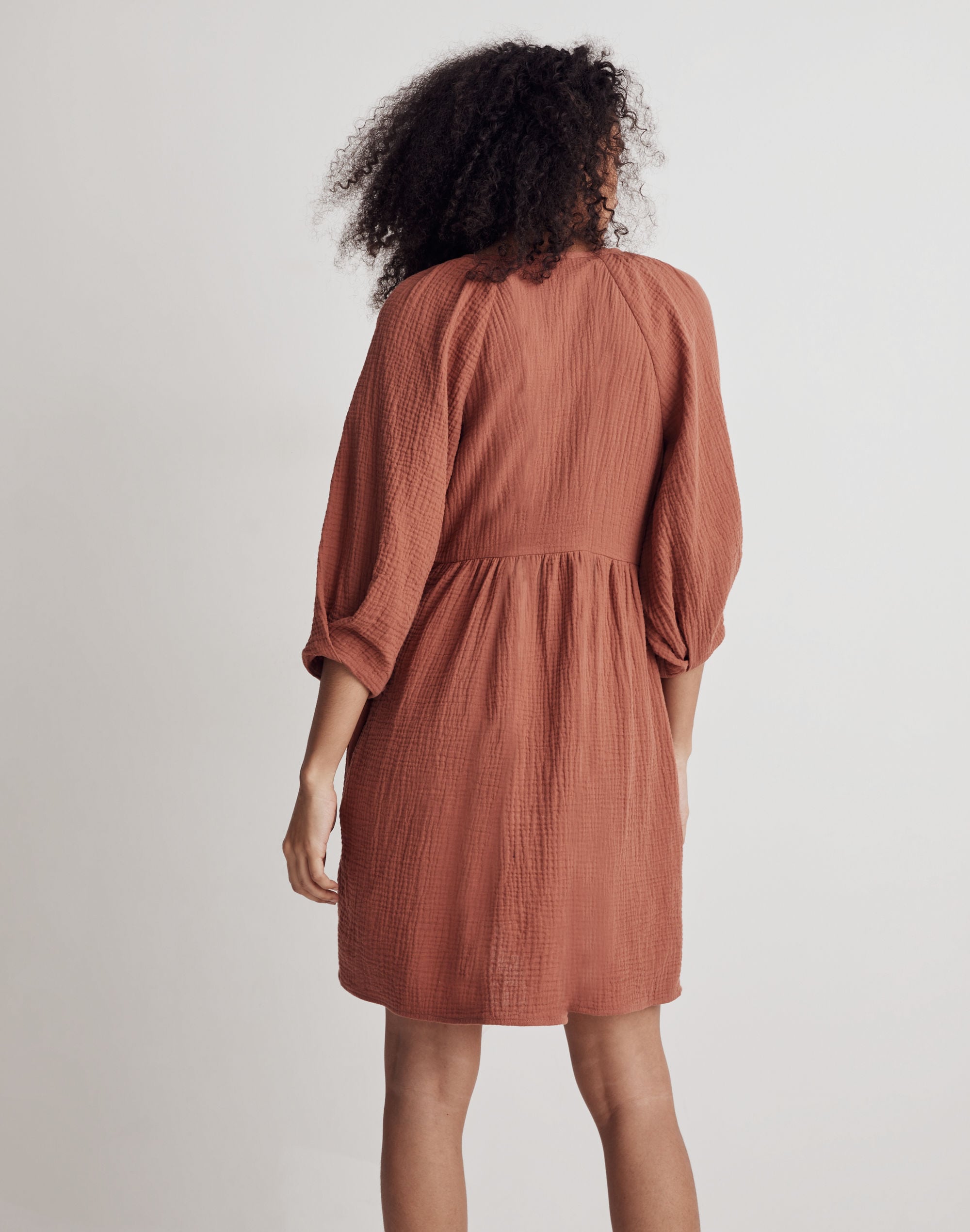 Marianna Puff-Sleeve Mini Dress | Madewell