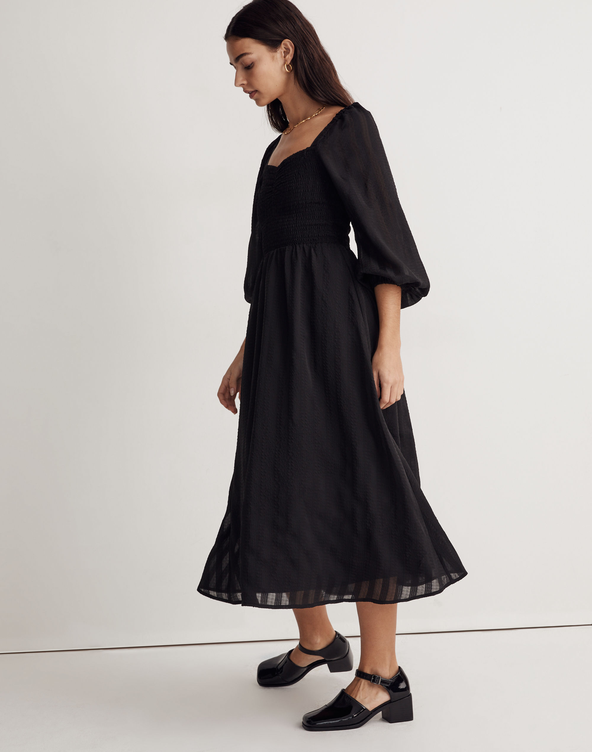 Lucie Sweetheart Midi Dress | Madewell