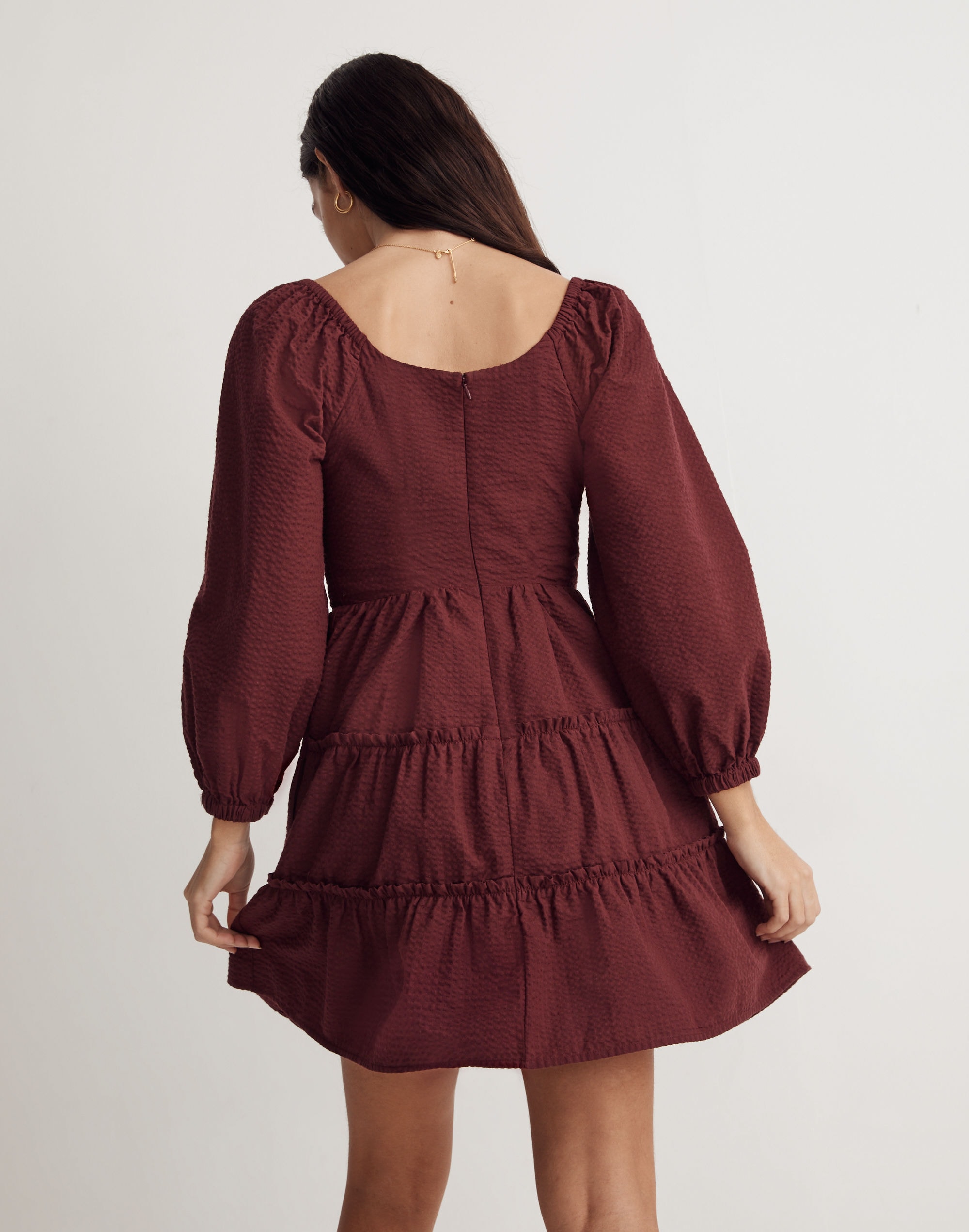 Amalia Tiered Mini Dress | Madewell