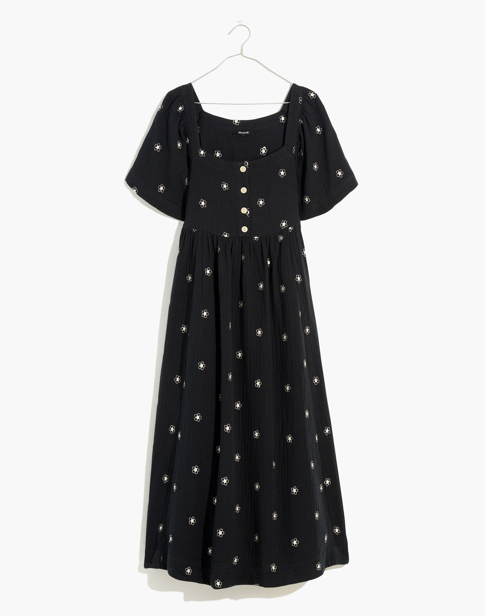 Plus Daisy Embroidered Lightspun Midi Dress | Madewell