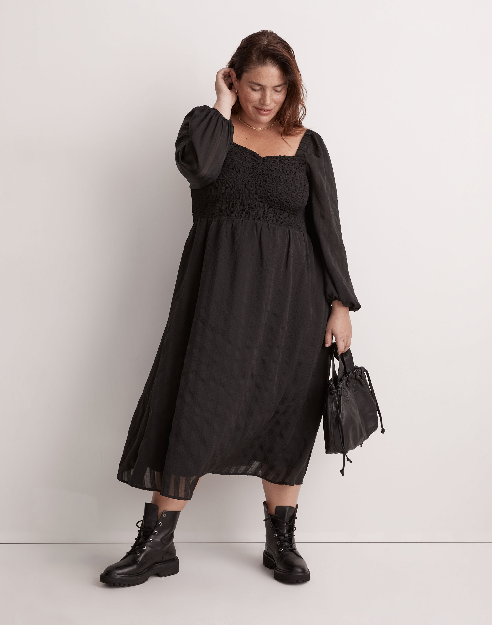 Plus Lucie Sweetheart Midi Dress | Madewell