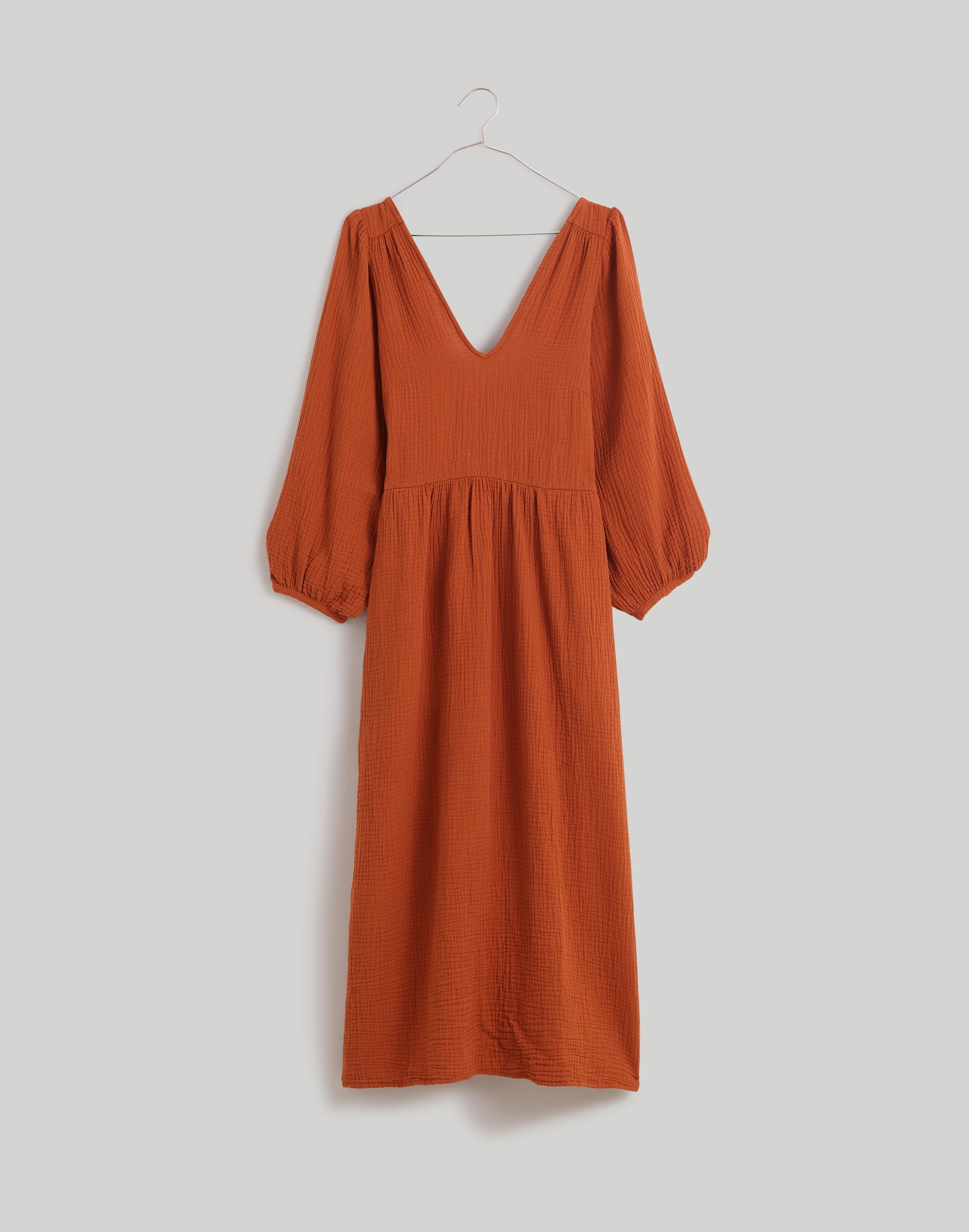 Plus Lightspun V-Neck Midi Dress