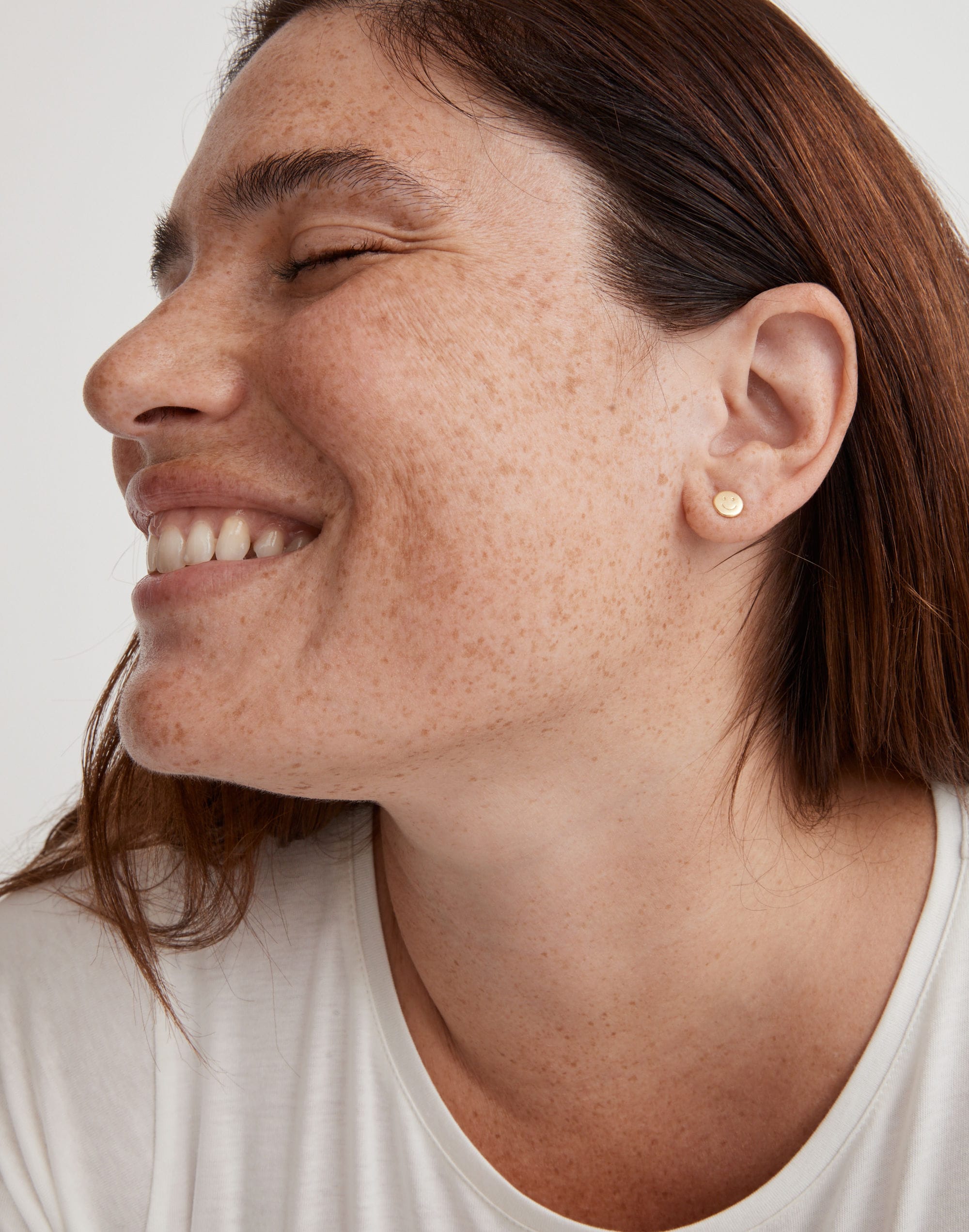 Smiley Face Stud Earrings | Madewell