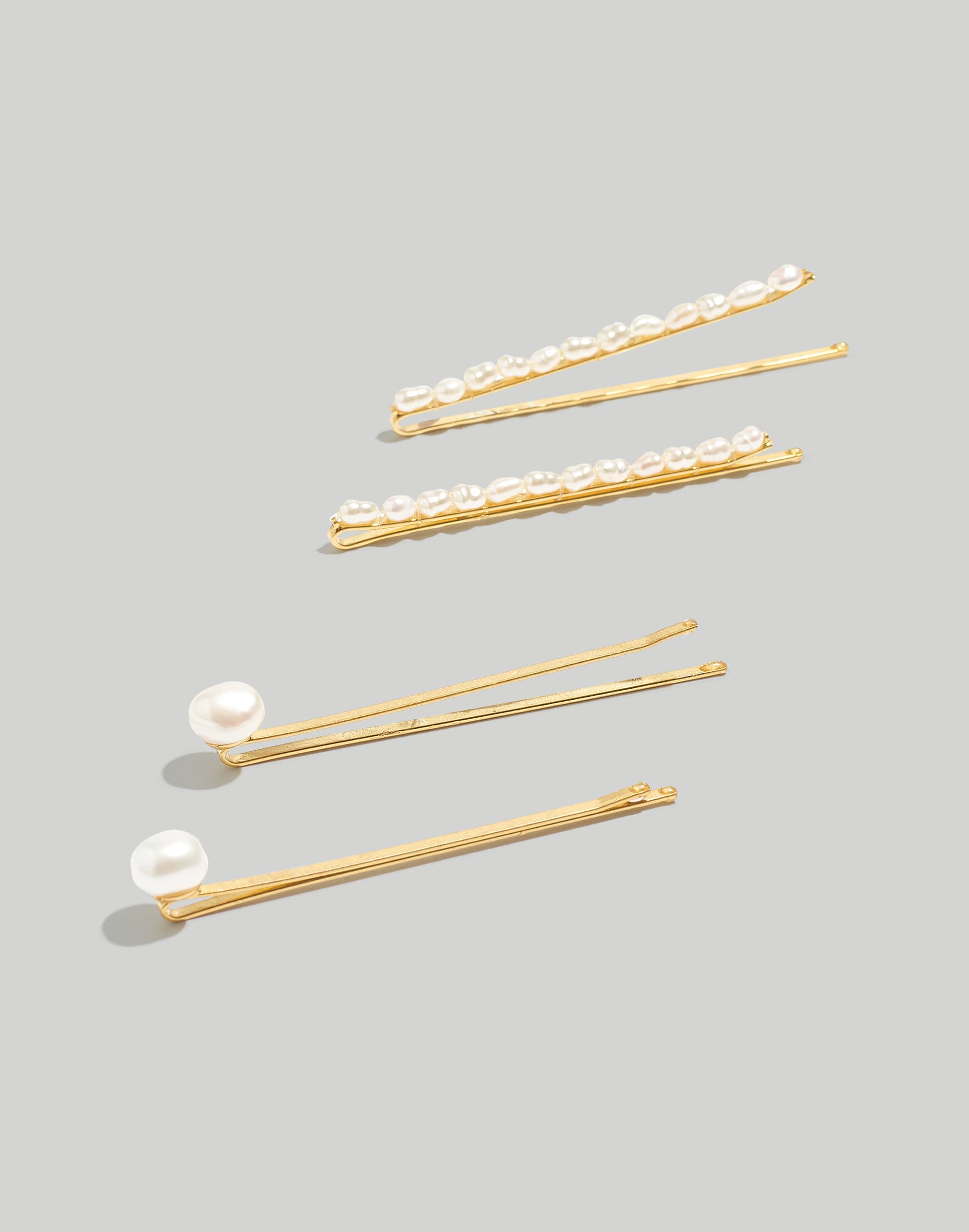 Four-Pack Freshwater Pearl Hair Pins | Madewell