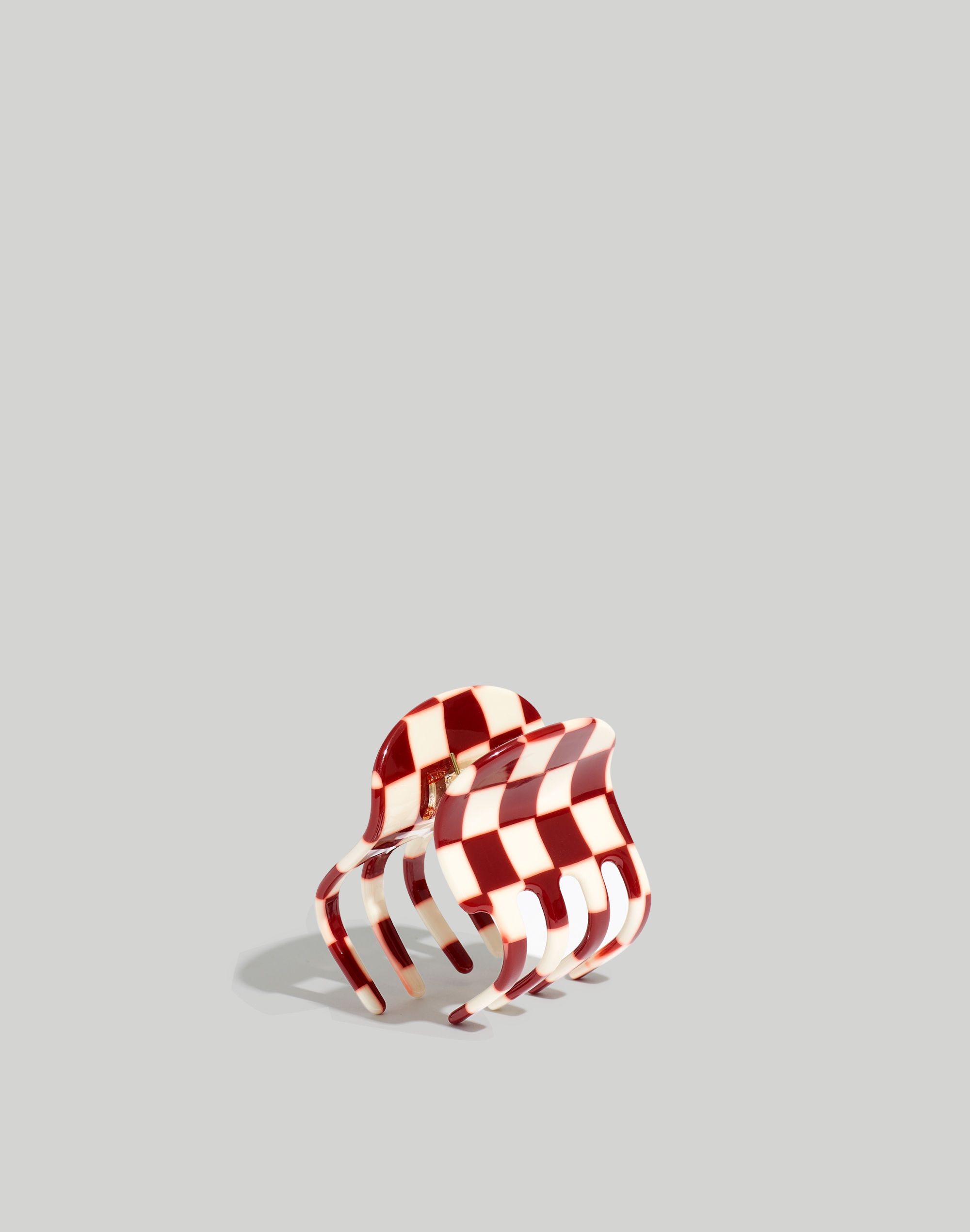 Checkerboard Small Claw Hair Clip | Madewell