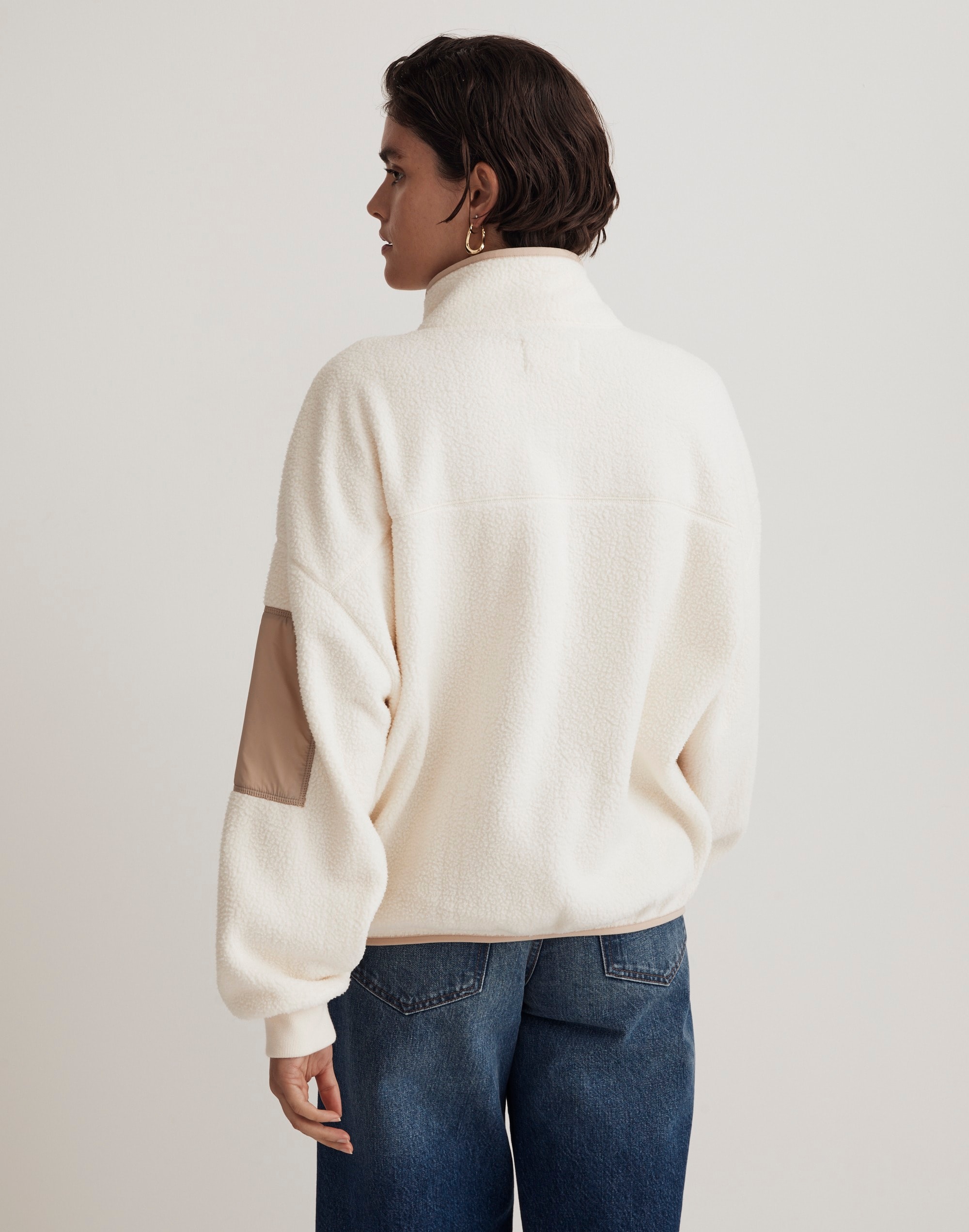 (Re)sourced Sherpa Snap-Front Jacket | Madewell