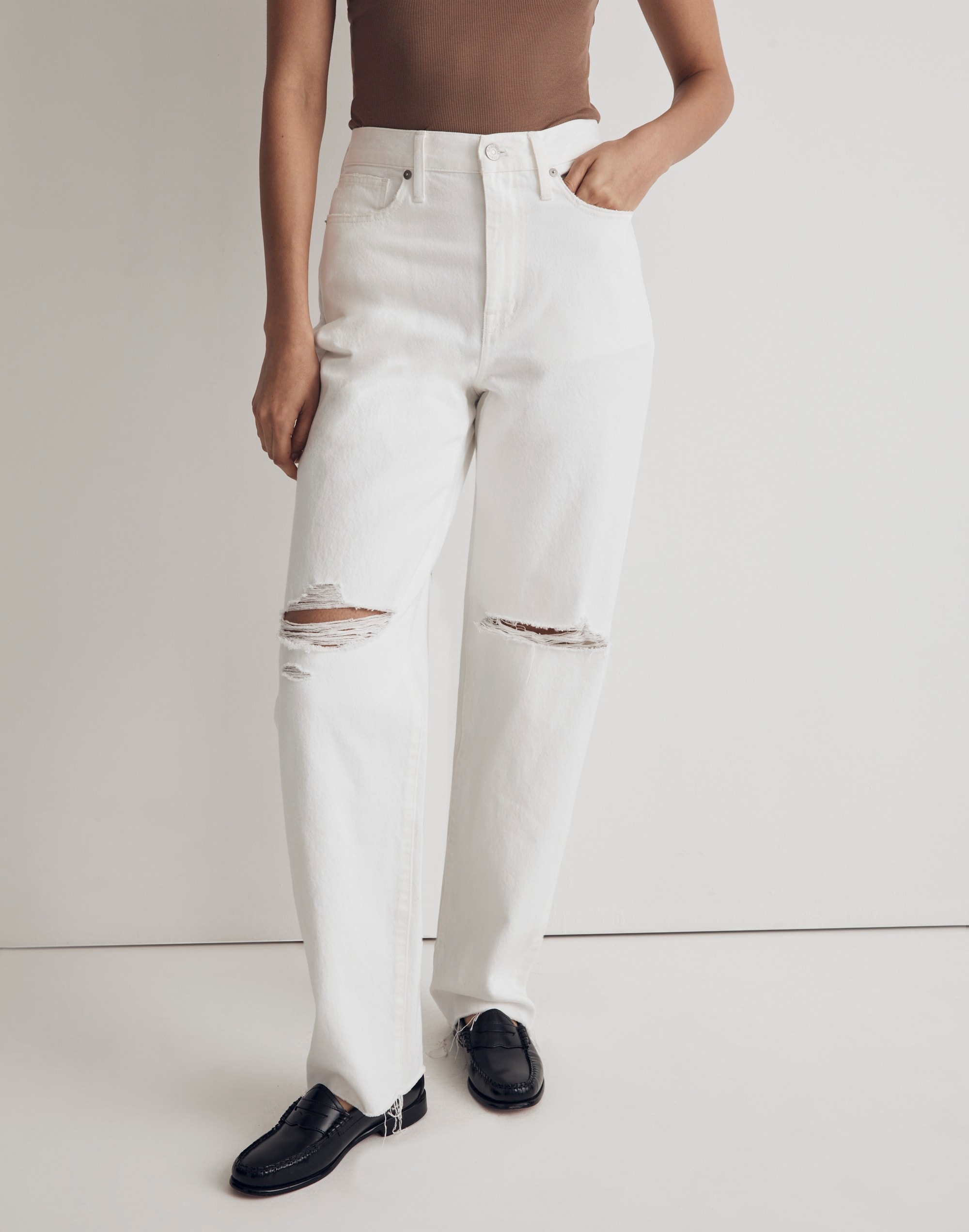 Petite Baggy Straight Jeans | Madewell